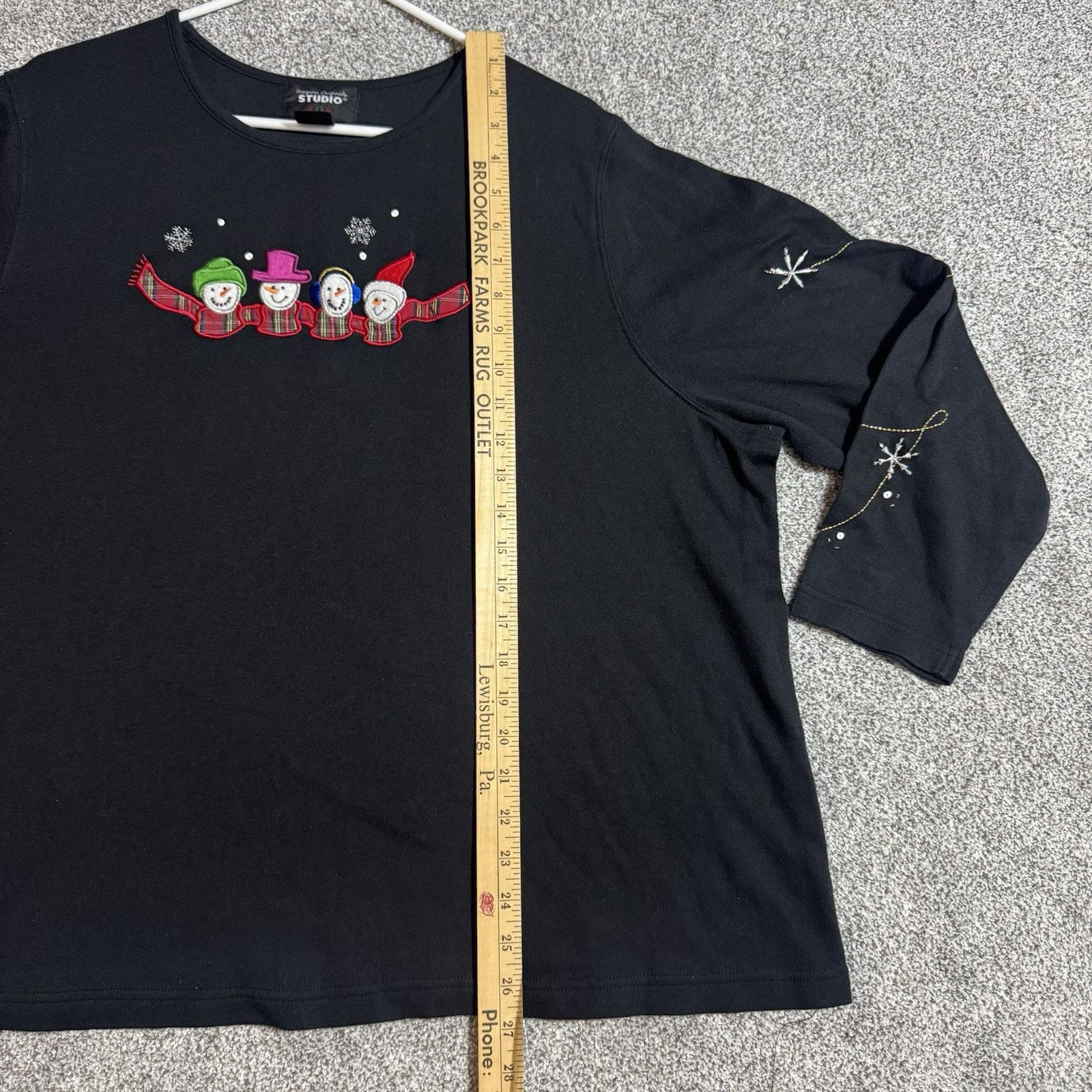 Other 90s Y2K Vintage Top Womens 3X Plus Embroidered Christmas Size 3XL / US 20-22 - 7 Thumbnail