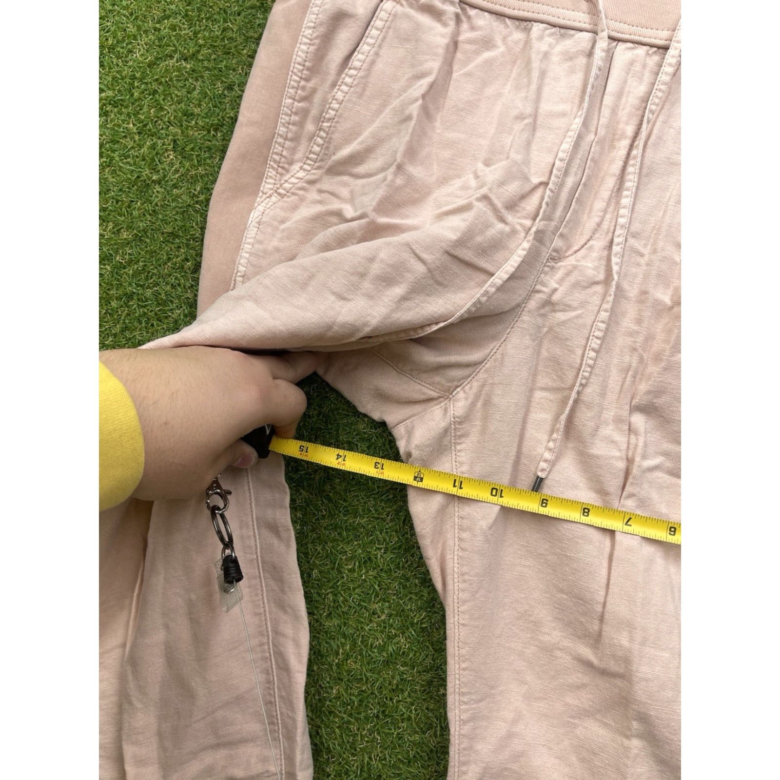 Gap Gap Linen Jogger Pants Womens Large Elastic Waist Pull On Stretch Beach Boho Size 36" / US 14 / IT 50 - 6 Thumbnail