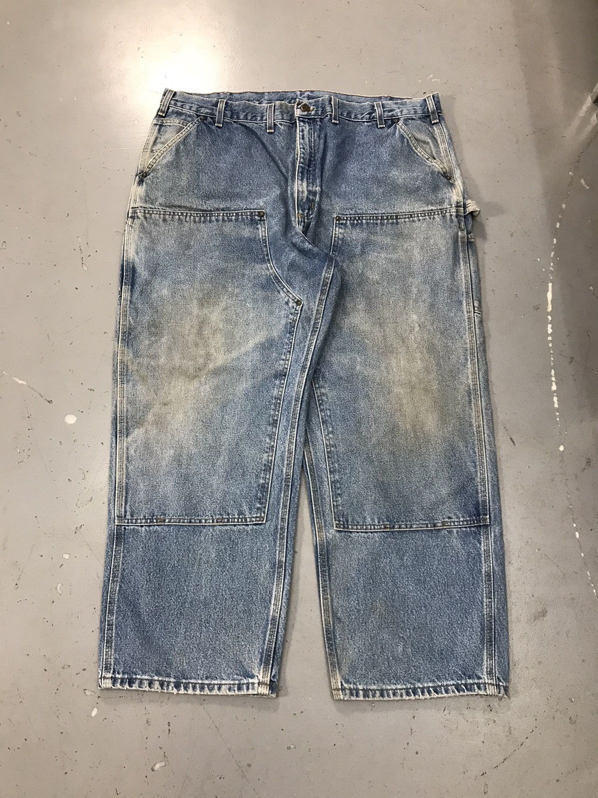Carhartt × Vintage Vintage Carhartt B73 DST double knee denim Size US 44 / EU 60 - 1 Thumbnail