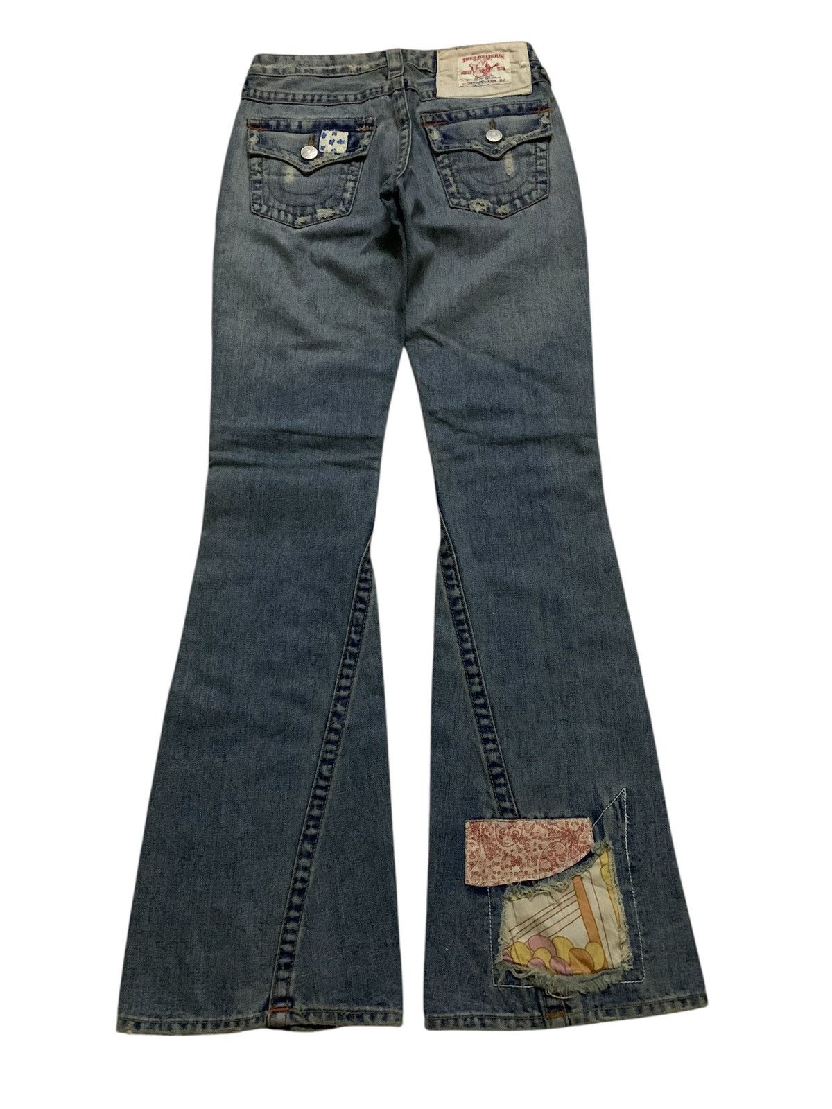 Japanese Brand Japanese Flare Patchwork Denim Size 27" / US 4 / IT 40 - 3 Thumbnail