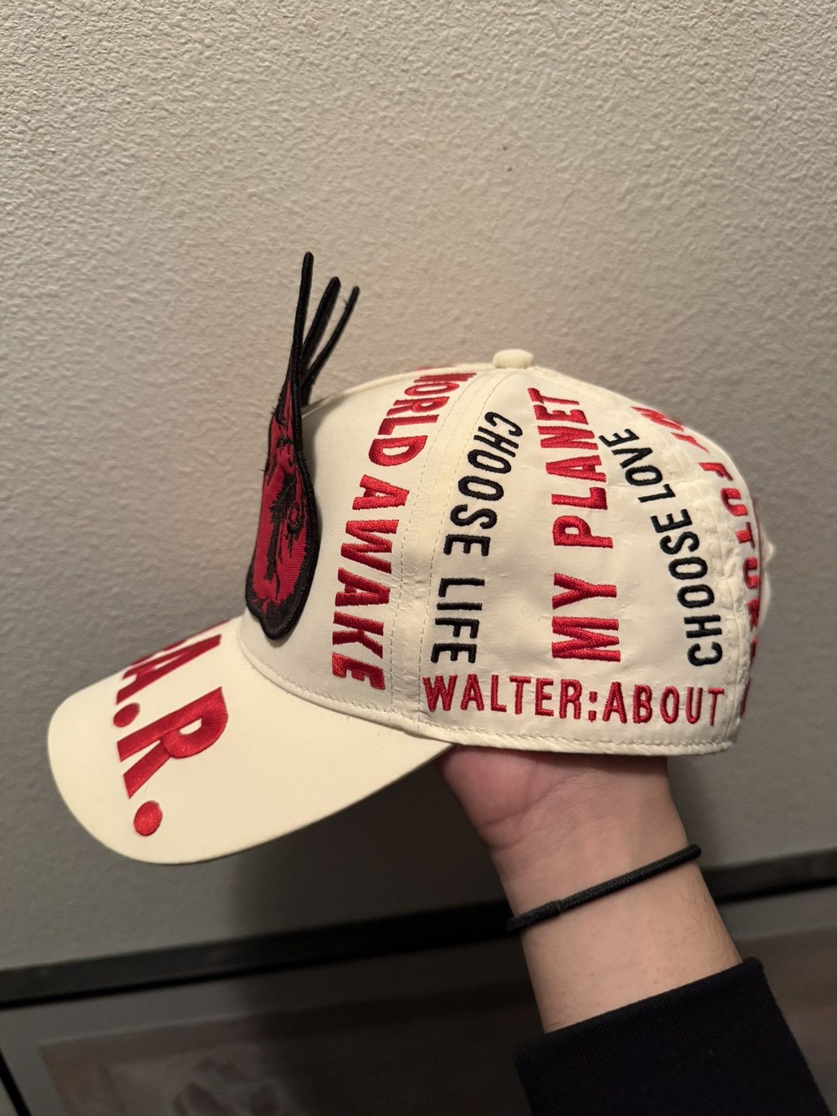 Walter Van Beirendonck Walter Van Beirendonck WWB Peace Cap WAR Size ONE SIZE - 2 Thumbnail