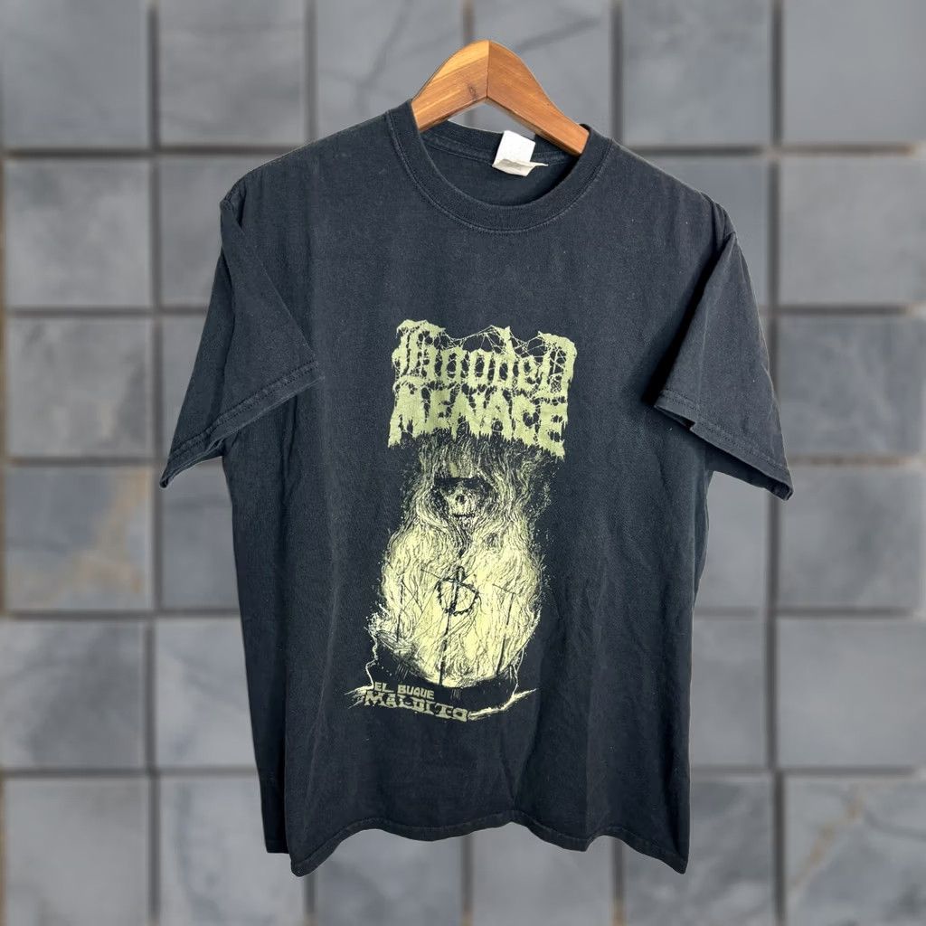 Gildan HOODED MENACE T-Shirt Medium Black 'Effigies Of Evil' Metal Horror Doom 5974 Size US M / EU 48-50 / 2 - 1 Thumbnail