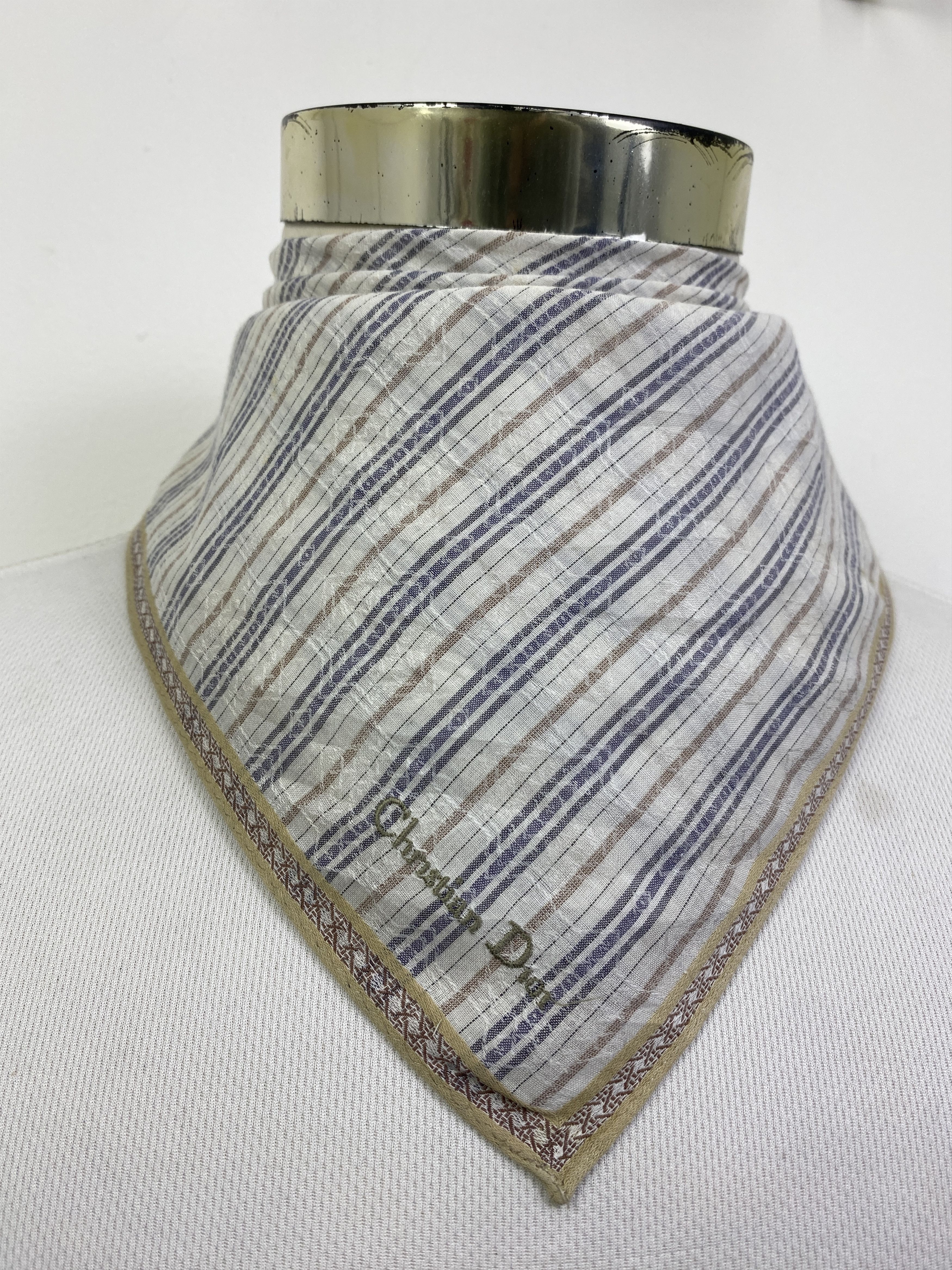 Christian Dior Monsieur Vintage Christian Dior Handkerchief / Neckerchief HKC1077 Size ONE SIZE - 2 Thumbnail