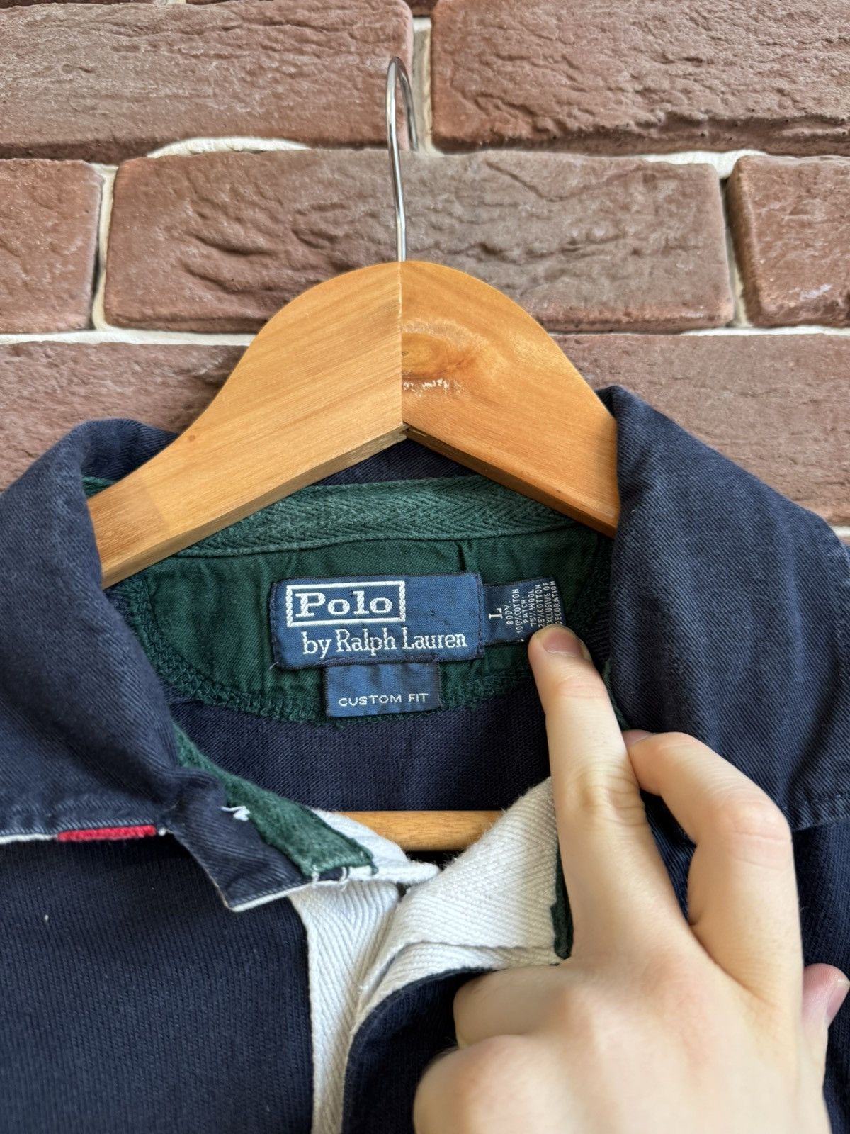 Polo Ralph Lauren Polo Ralph Lauren Vintage Rugby Longsleeve Striped Hype Rare Size US L / EU 52-54 / 3 - 5 Thumbnail