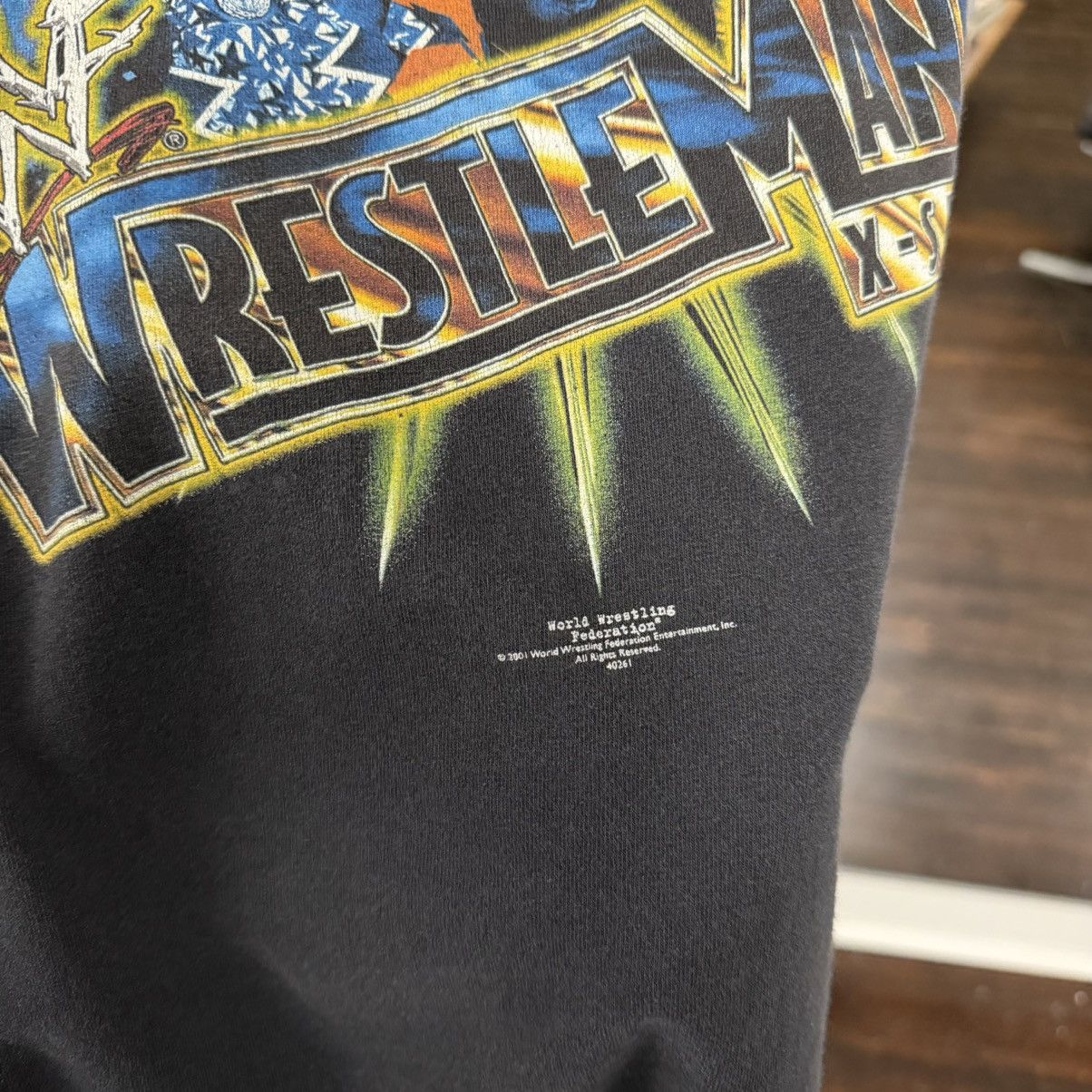 WWE vintage 2001 wrestle mania X-Seven graphic tee tshjrt Size US XL / EU 56 / 4 - 3 Thumbnail