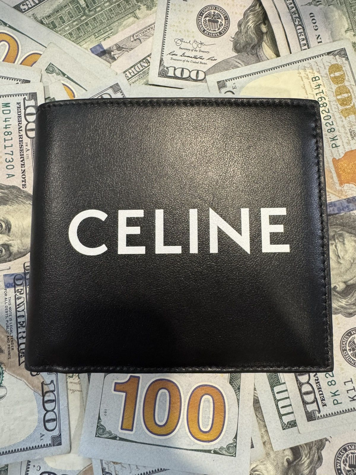 Celine Celine BI - FOLD WALL Black Wallet Size ONE SIZE - 2 Thumbnail