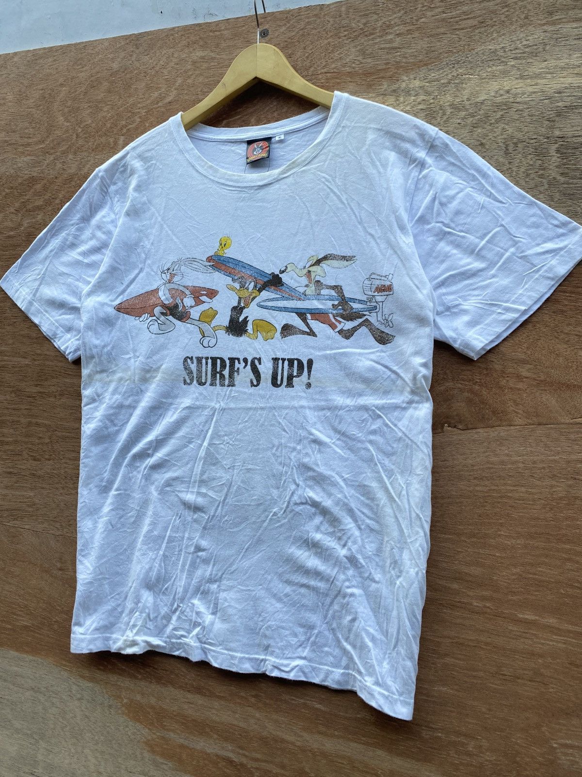 Vintage 2000s vintage looney tunes surf up printed shirts Size US L / EU 52-54 / 3 - 2 Thumbnail