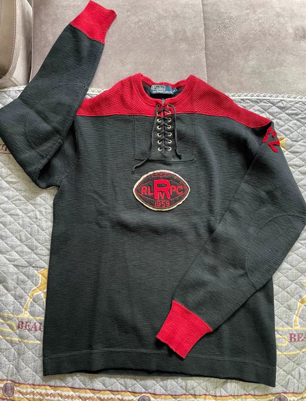 Polo Ralph Lauren Ralph Lauren Heavyweight Retro Henley Sweater K18 Size US M / EU 48-50 / 2 - 1 Thumbnail