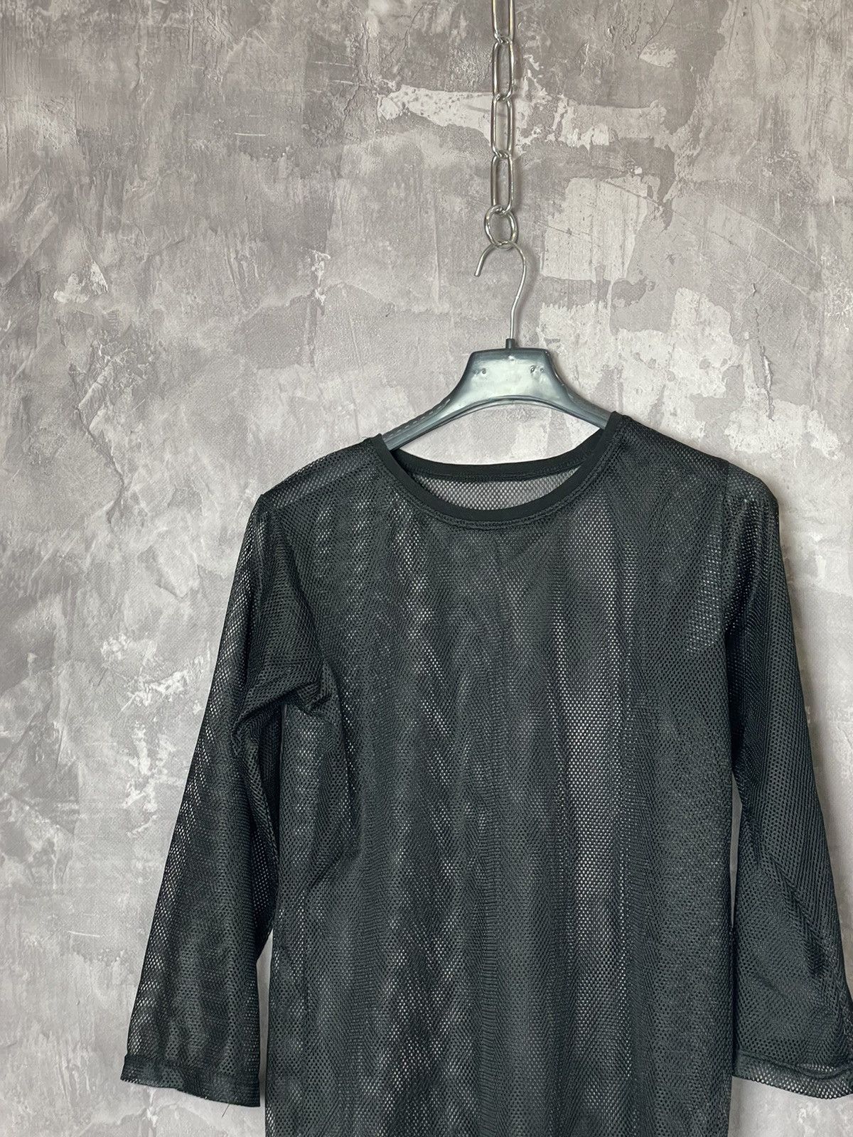 Japanese Brand × Vintage vintage y2k Fang Tribal Goth Mesh Sheer Long-Sleeve womens m Size M / US 6-8 / IT 42-44 - 2 Thumbnail