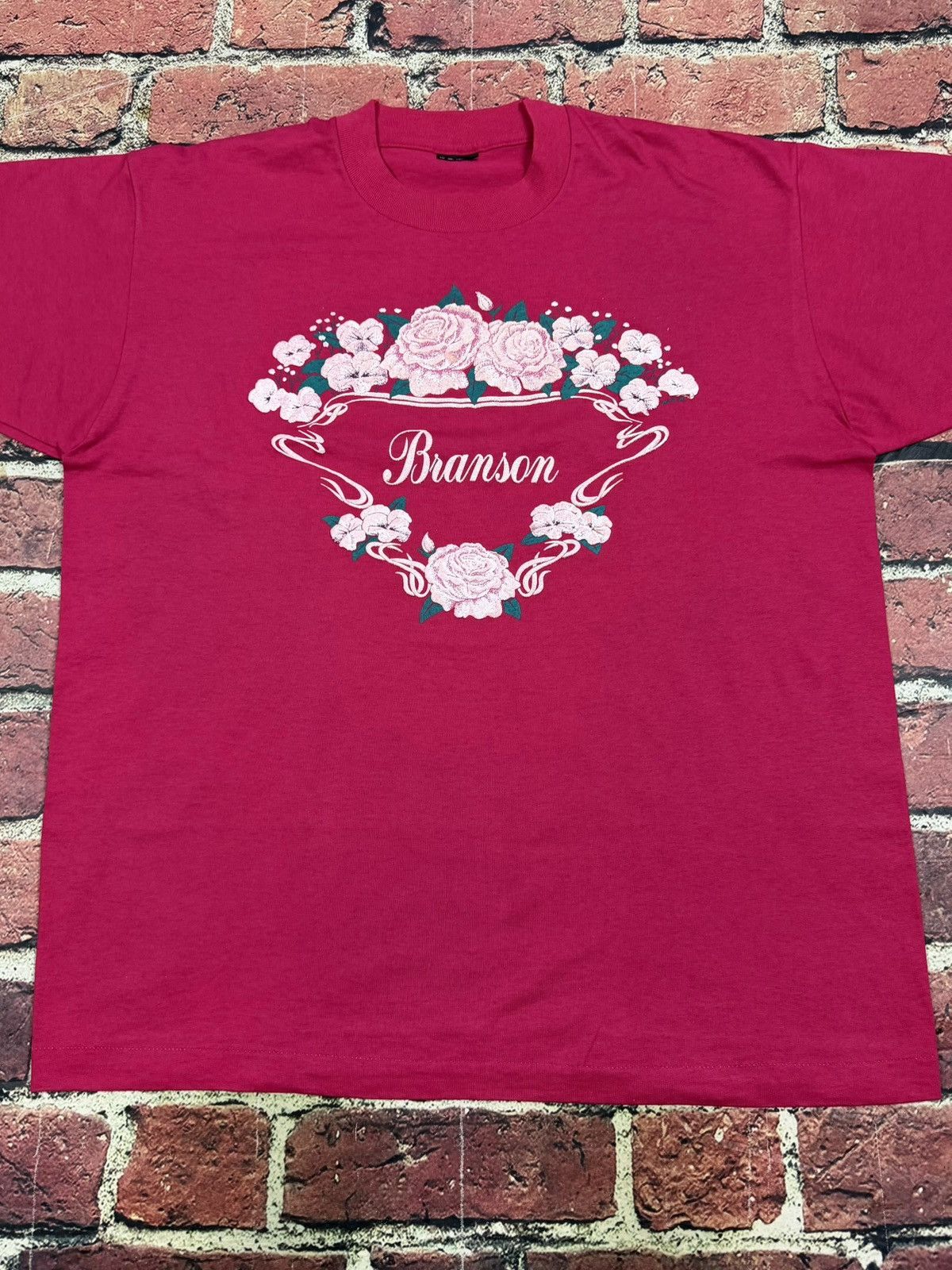 Fruit Of The Loom Vintage Branson Missouri Floral Rose Flower Single Stitch T Size US XL / EU 56 / 4 - 3 Thumbnail