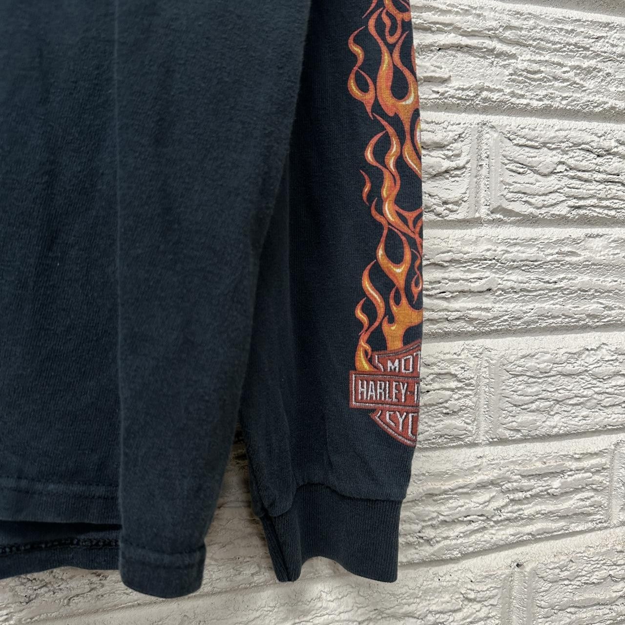 Harley Davidson Y2K Harley Davidson Flames Shirt Long Sleeve XL Size US XL / EU 56 / 4 - 4 Thumbnail