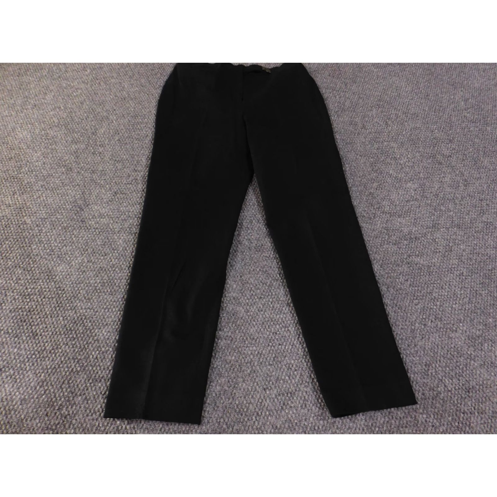 Ralph Lauren Lauren Ralph Lauren Dress Pants Womens 8P Black Straight Leg Work Career Trouser - Cotton Lyocell Flat Front Zip Casual Formal Dressy Men's? Size 30" / US 8 / IT 44 - 2 Thumbnail