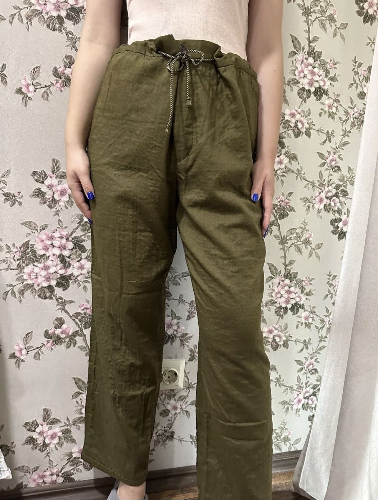 Issey Miyake × Japanese Brand × Vintage Issey Miyake Japan Khaki Pants Lagenlook Avant garde Sz 3-4 Size 30" / US 8 / IT 44 - 3 Thumbnail