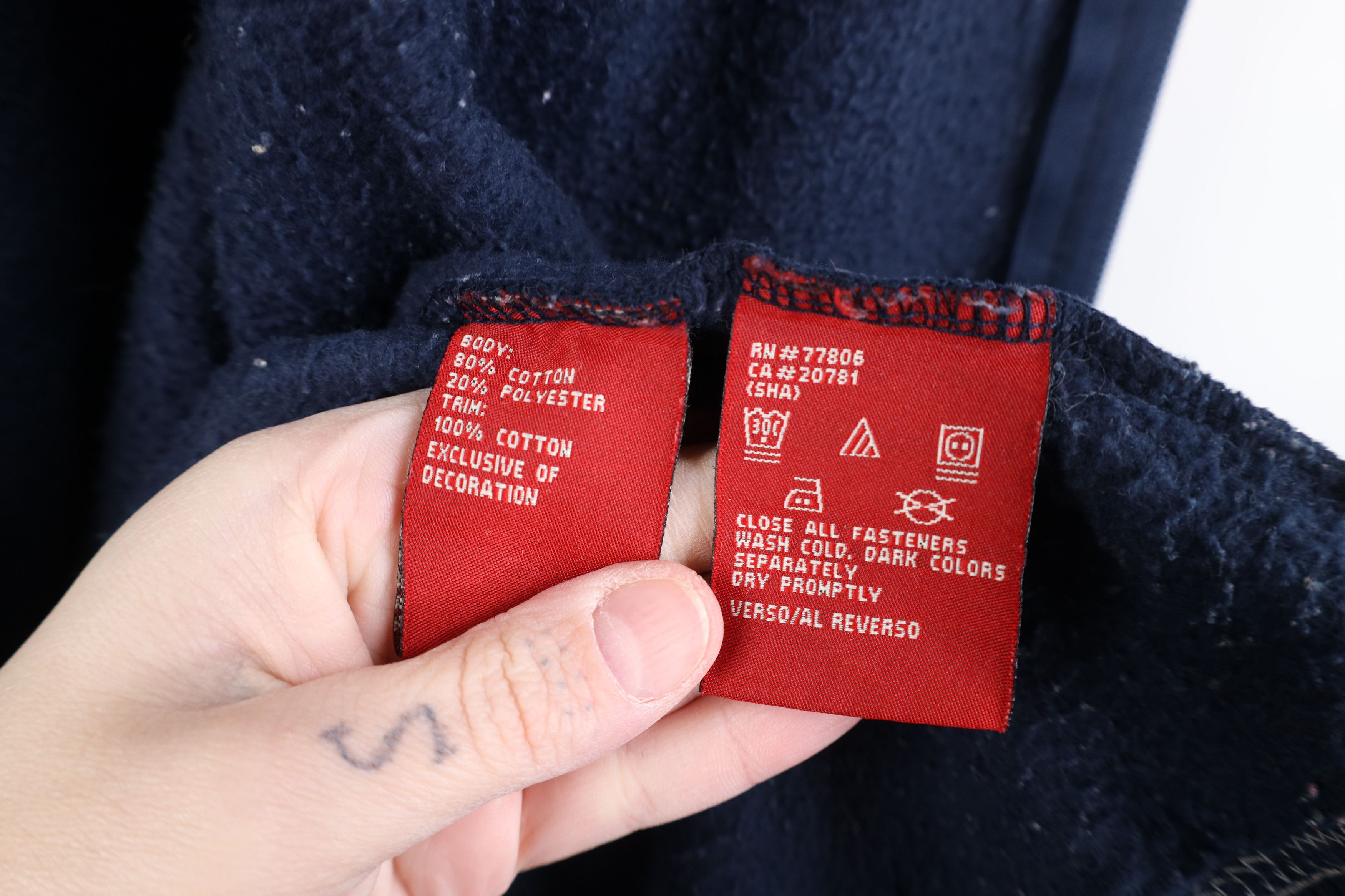 Tommy Hilfiger Vintage Y2K Tommy Hilfiger Spell Out Heavy Full Zip Hoodie Size US XXL / EU 58 / 5 - 13 Thumbnail