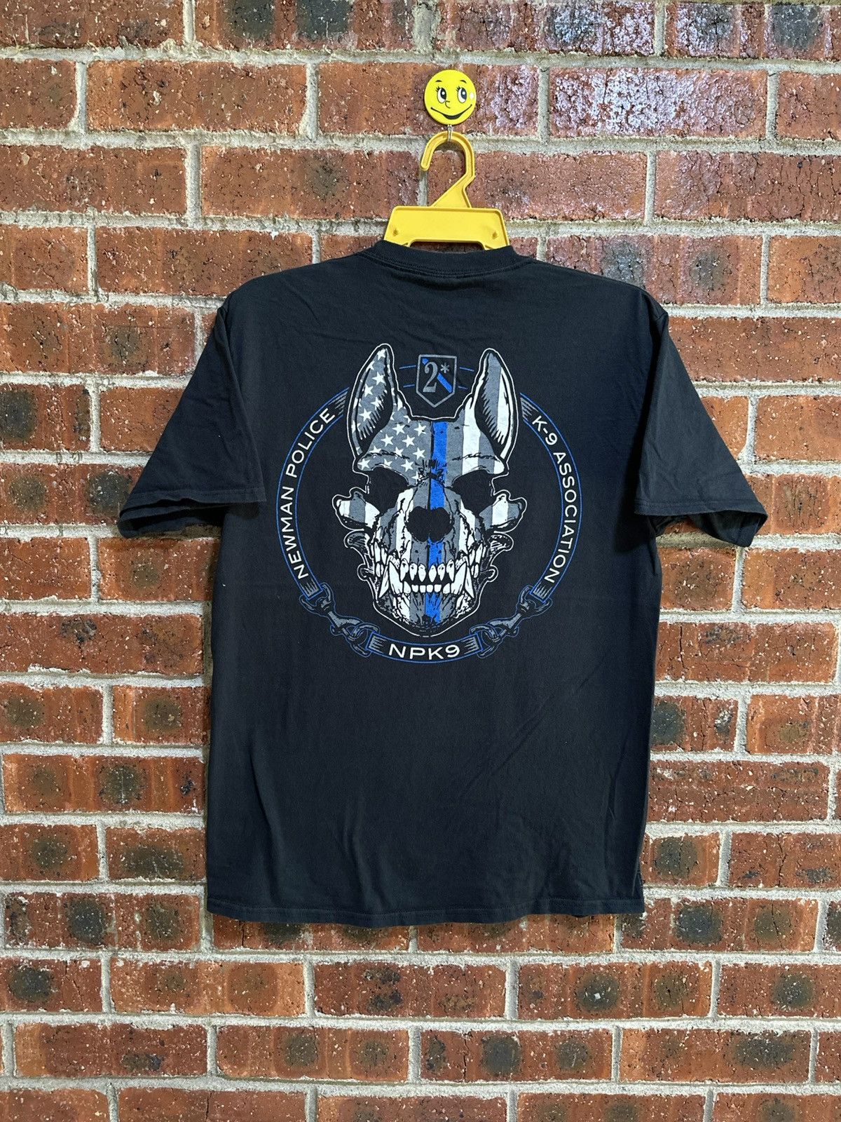 Vintage New Man Police NPK9 Faded Tee Size US M / EU 48-50 / 2 - 1 Thumbnail