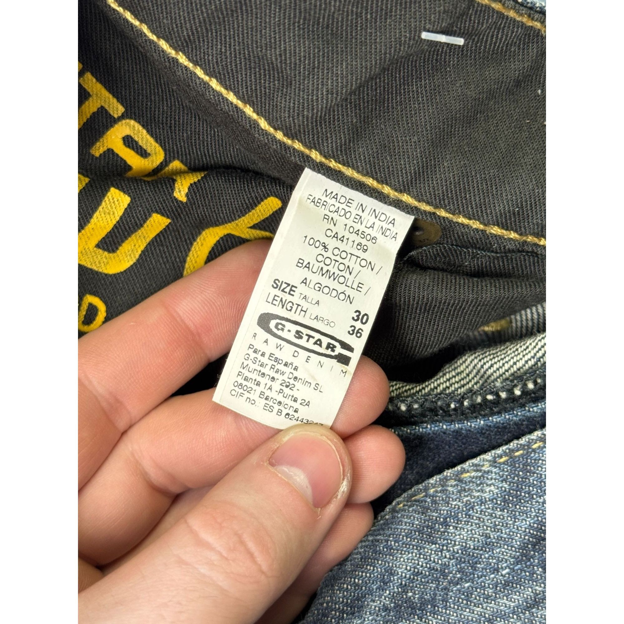 G-Star G-Star Raw Denim Jeans Pants (Y1242) Size US 30 / EU 46 - 8 Thumbnail
