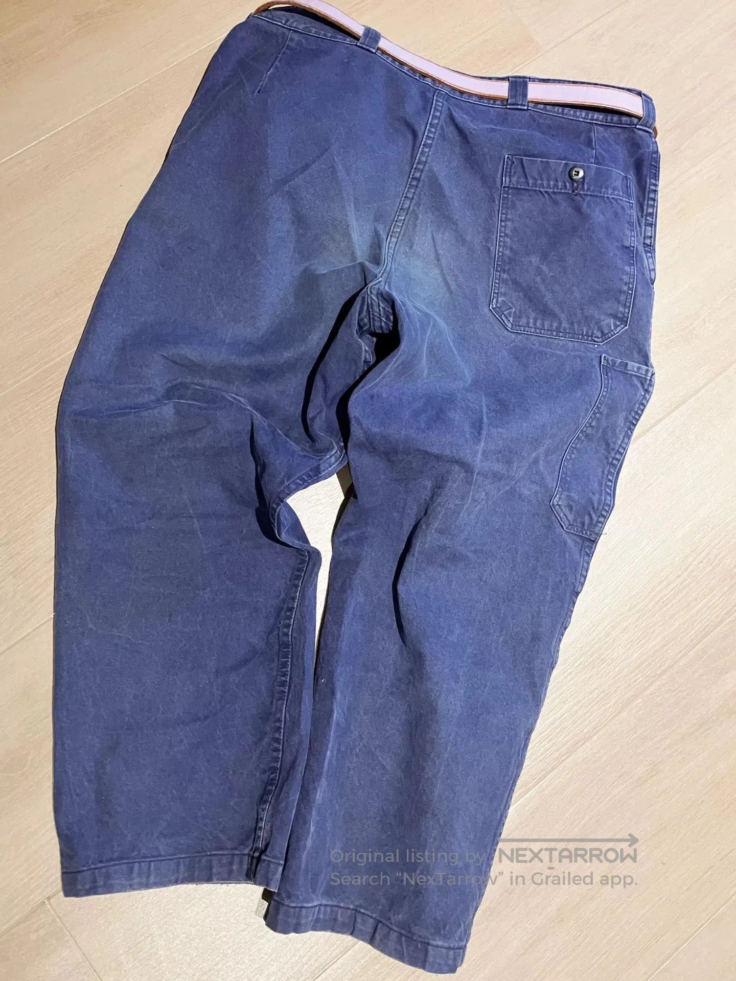 VINNY's Vintage French Blue Work Pants. Size US 30 / EU 46 - 7 Thumbnail