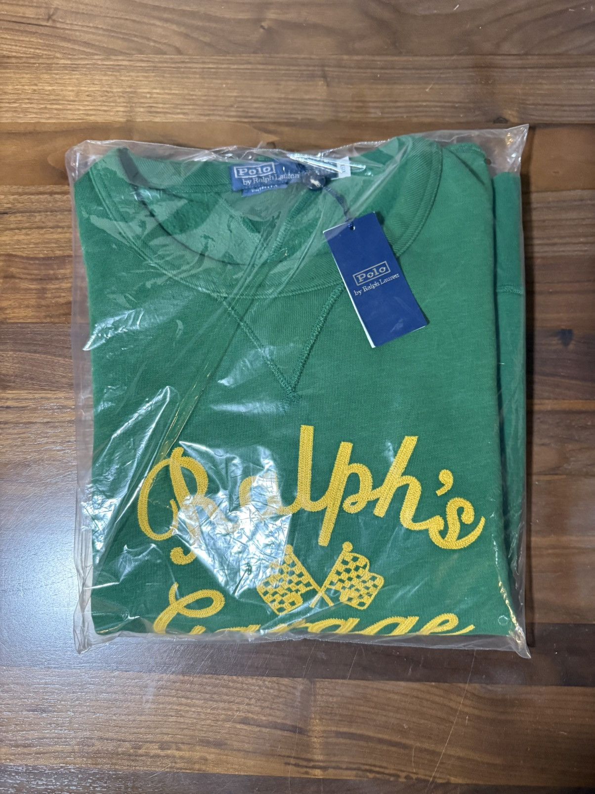 Polo Ralph Lauren Polo Ralph Lauren Vintage-Fit Ralph’s Garage Crewneck Green Size US XL / EU 56 / 4 - 6 Thumbnail