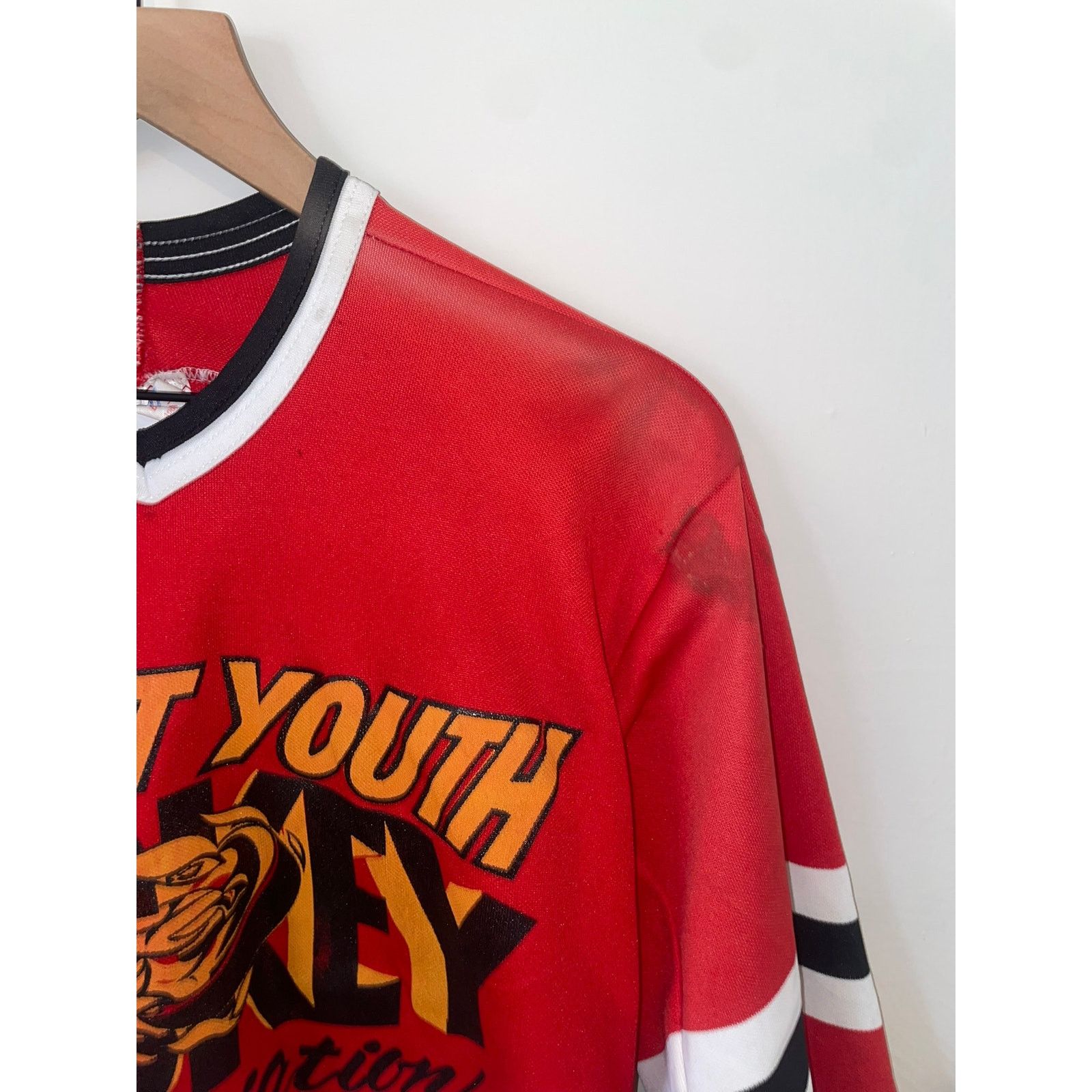 Vintage Vintage Youth Hockey Jersey Desert Assc Red Hockey 90s Boys Size US L / EU 52-54 / 3 - 4 Thumbnail