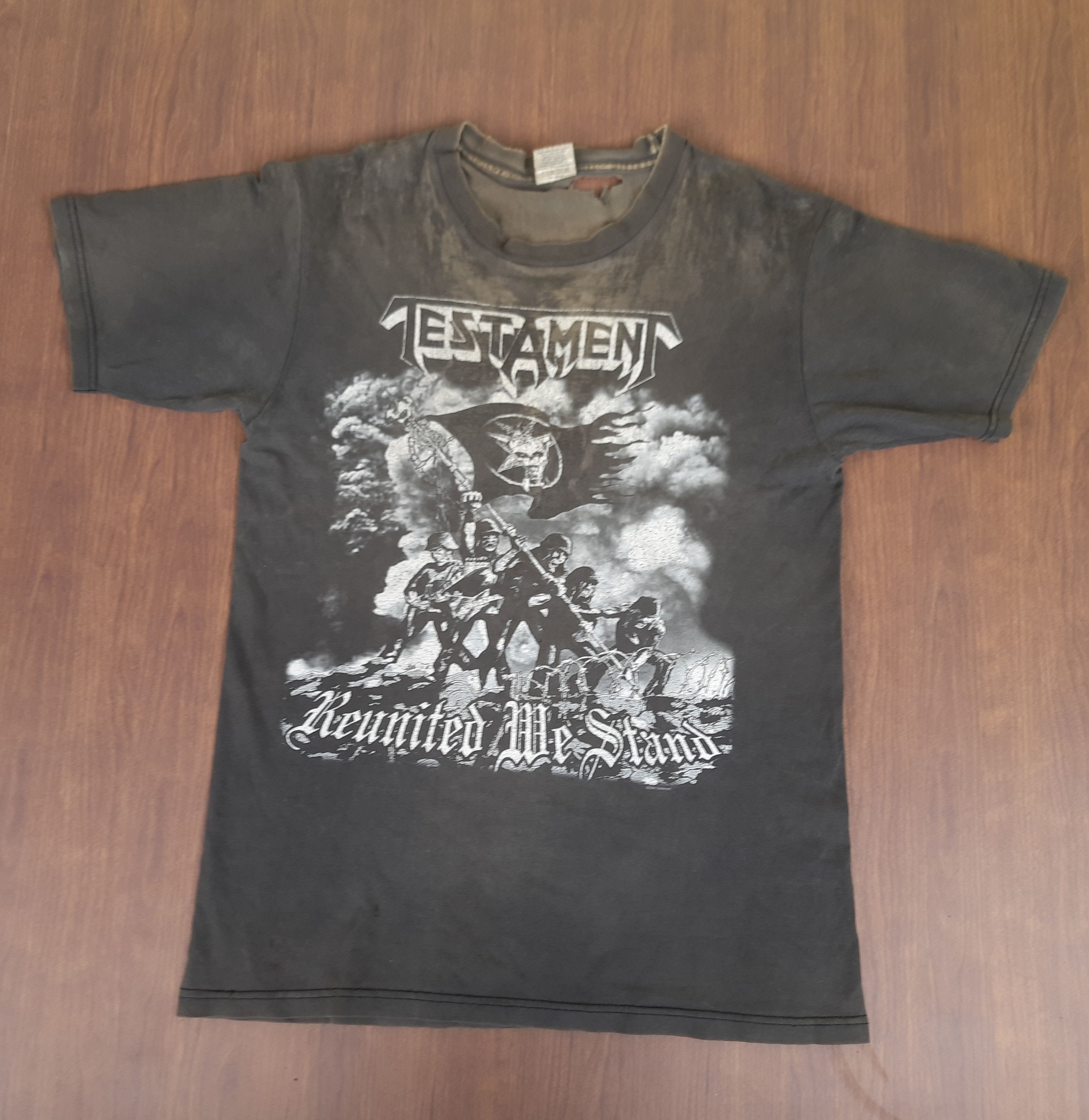Band Tees Distressed Vintage Y2K TESTAMENT T-Shirt Size US M / EU 48-50 / 2 - 1 Thumbnail
