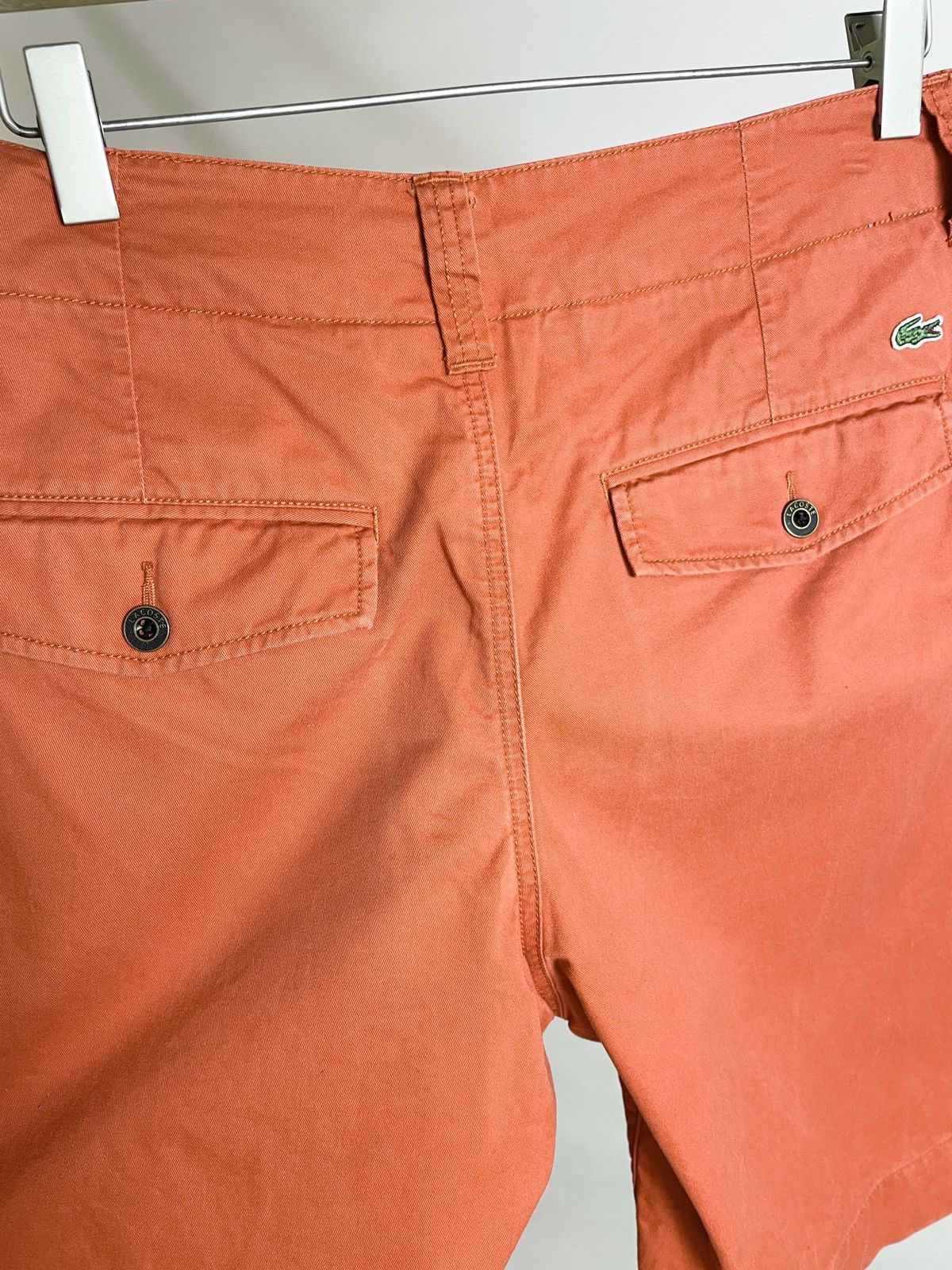 Lacoste 🧡VINTAGE🧡 Lacoste Orange Qualité Originale Shorts Size US 33 - 7 Thumbnail