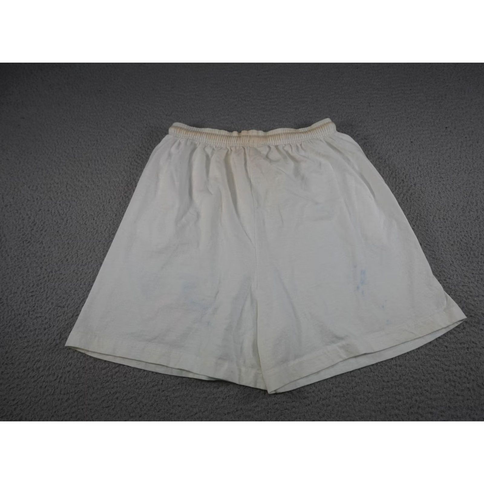 Disney VINTAGE Disney Mickey Unlimited Shorts Mens Large White Drawstring Made USA 90s Size US 33 - 7 Thumbnail