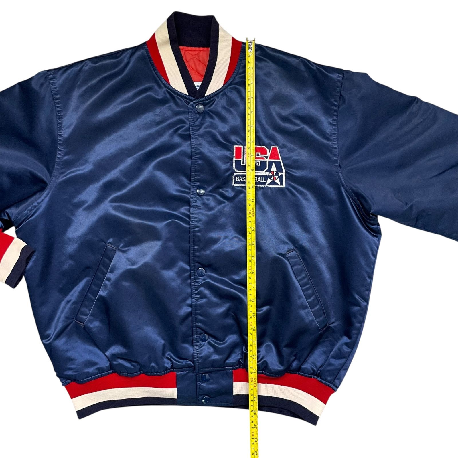 NBA 90s USA BASKETBALL OLYMPICS DREAM TEAM STARTER SATIN JACKET Size US L / EU 52-54 / 3 - 8 Thumbnail