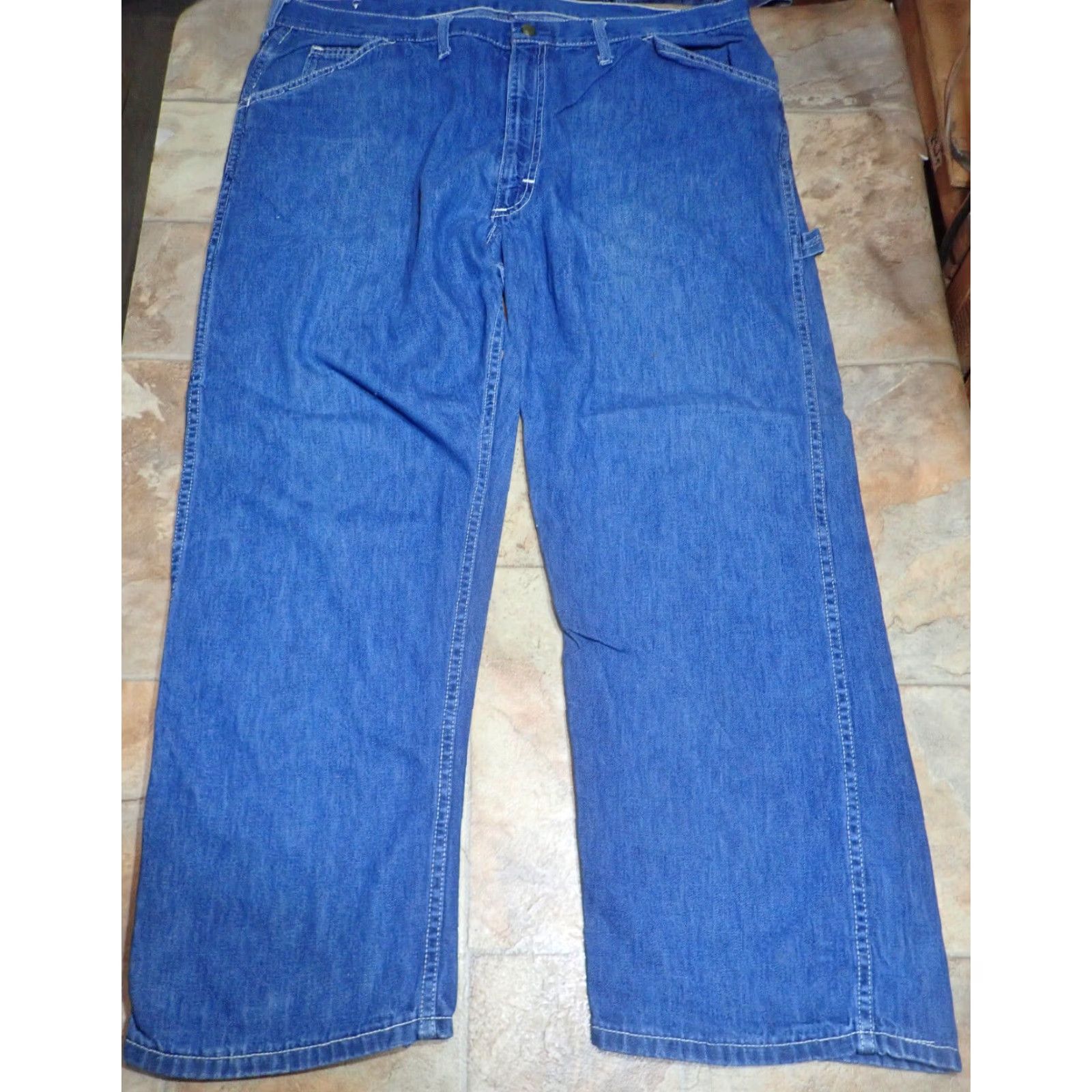 Vintage Vintage Big Smith Painters Pants 40x26 Blue Denim Carpenter Jean USA Union Made Size US 40 / EU 56 - 2 Thumbnail