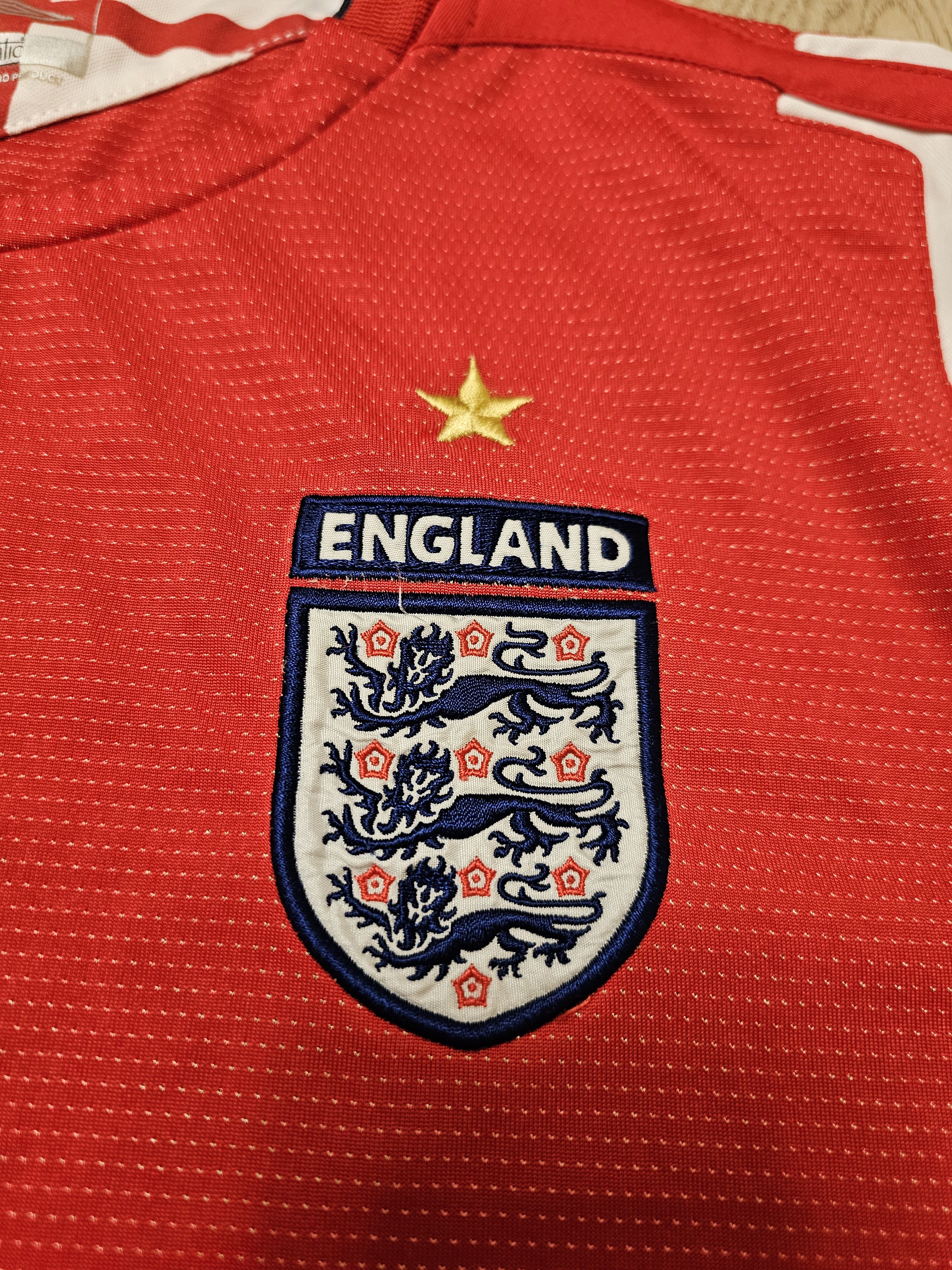 Umbro × Vintage ENGLAND 2004 2006 AWAY FOOTBALL SHIRT SOCCER JERSEY Size US L / EU 52-54 / 3 - 4 Thumbnail