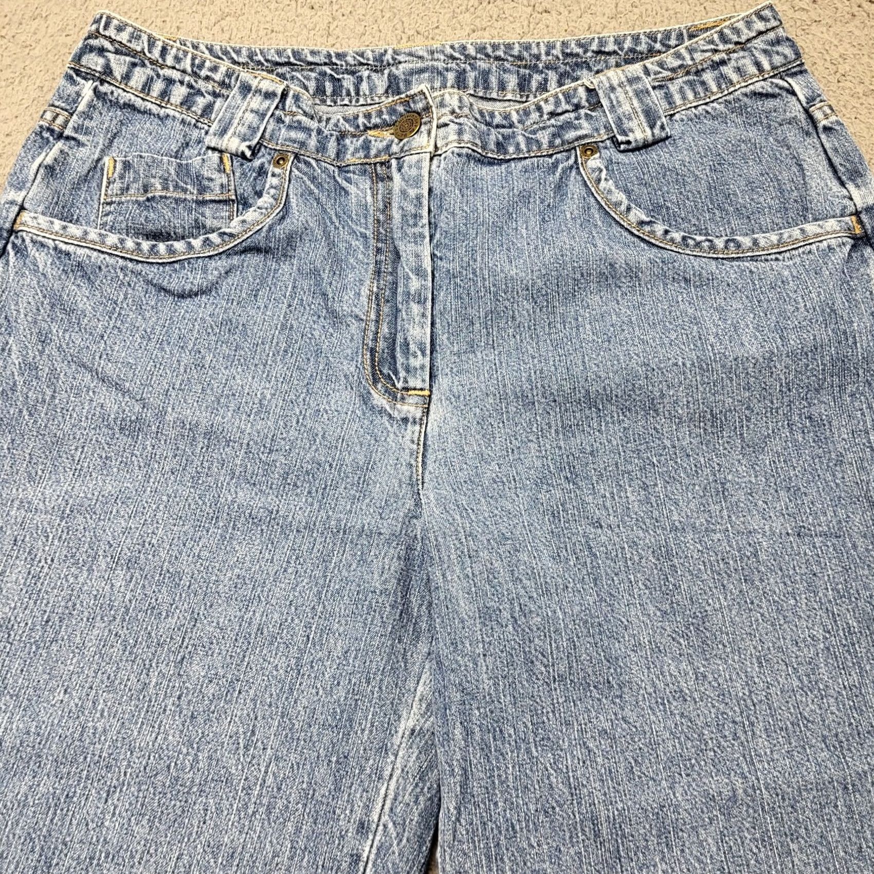 Vintage Christopher & Banks Capri Jeans Denim Wide Leg Knee Length Blue Size 8 Womens Regular 100% Cotton Size 30" / US 8 / IT 44 - 4 Thumbnail