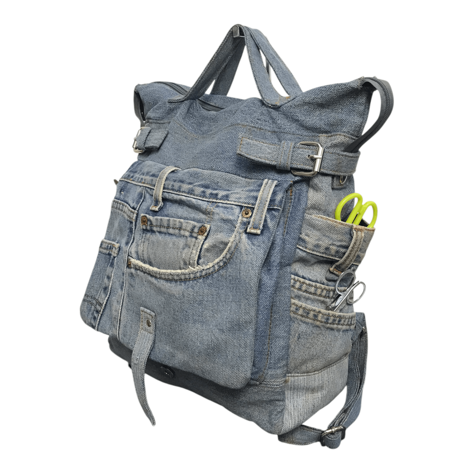 Hysteric Glamour × Japanese Brand × Seditionaries Denim rare Custom Bagpack Size ONE SIZE - 2 Thumbnail
