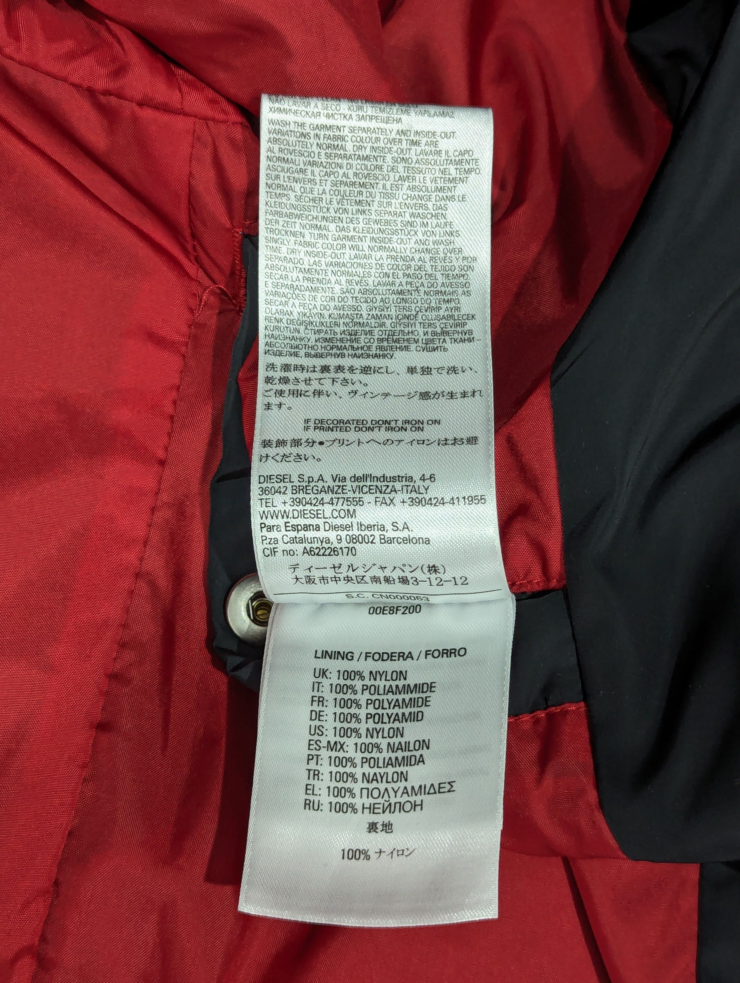 Diesel Diesel Polyester Jacket Application 100% Cowhide Leather Size US M / EU 48-50 / 2 - 17 Thumbnail