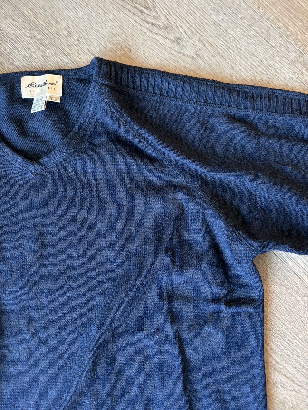 Eddie Bauer × Vintage Vintage Eddie Bauer Raglan sleeve knit sweater Size US L / EU 52-54 / 3 - 2 Thumbnail