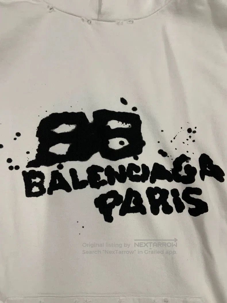 Balenciaga Balenciaga Logo Graffiti Print Hoodie. Size US S / EU 44-46 / 1 - 3 Thumbnail