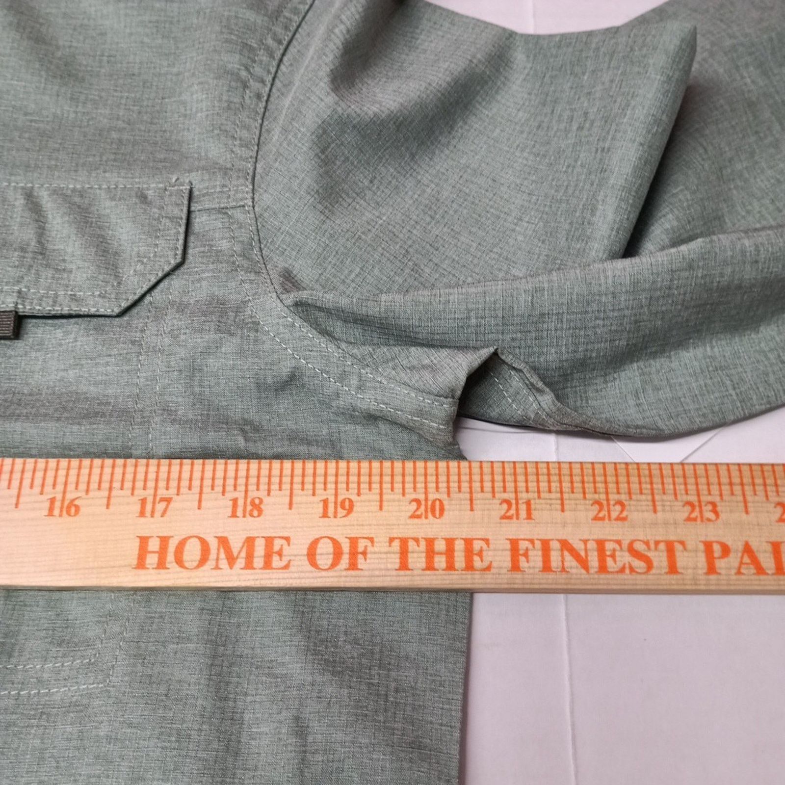 Wrangler Wrangler Men's S Green Hike Shirt Vented Roll Tab UPF 40+ Size US S / EU 44-46 / 1 - 7 Thumbnail