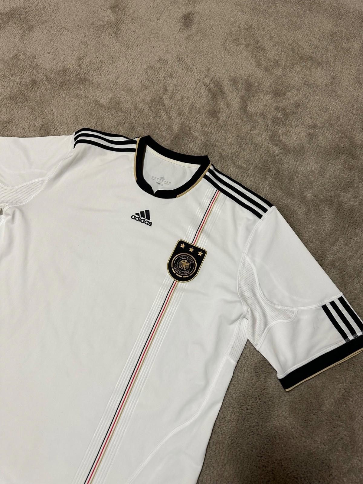 Adidas GERMANY ADIDAS 2010 WORLD CUP FOOTBALL SOCCER HOME JERSEY Size US XXL / EU 58 / 5 - 3 Thumbnail