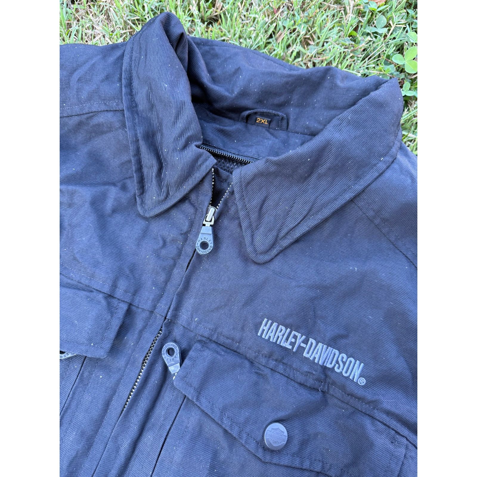 Harley Davidson Harley Davidson Y2K Nylon Collared Jacket 2XL Size US XXL / EU 58 / 5 - 4 Thumbnail