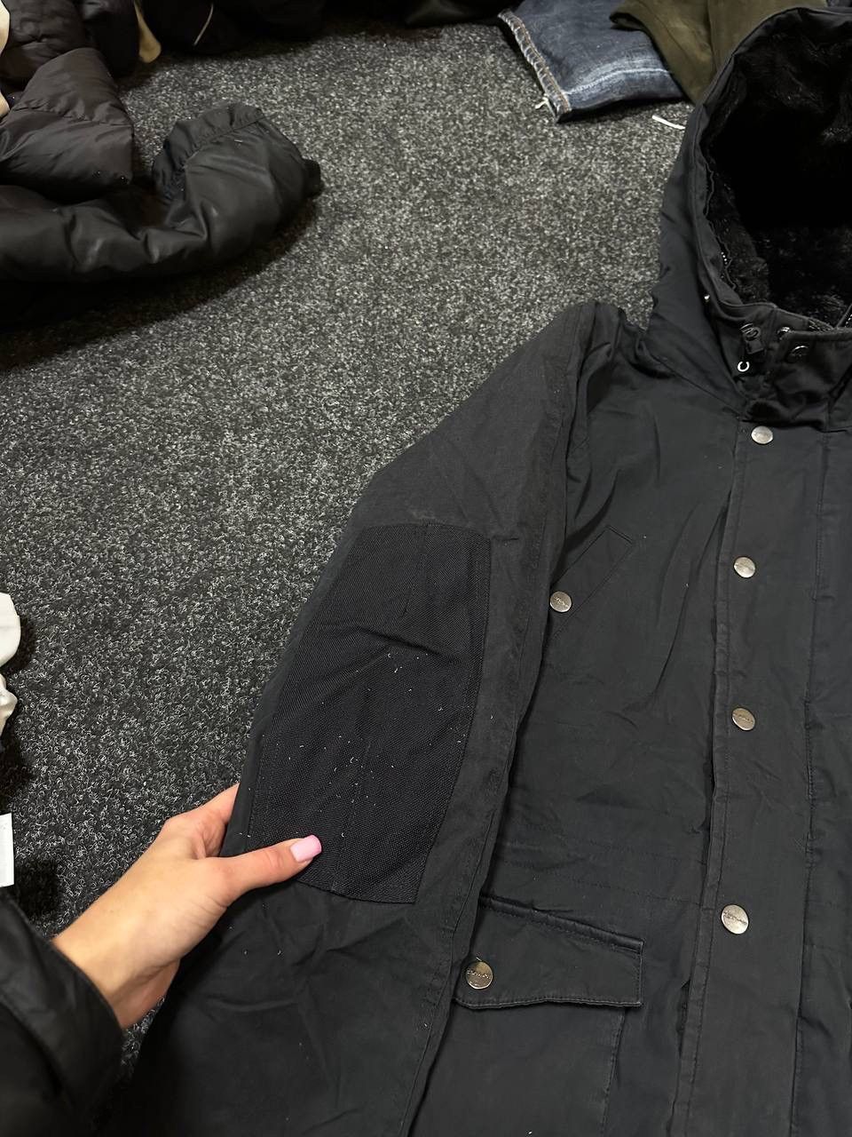 Carhartt × Carhartt Wip × Vintage Carhartt Parka Winter Heavy Coat Black Jacket fur faux hoode Size US L / EU 52-54 / 3 - 4 Thumbnail