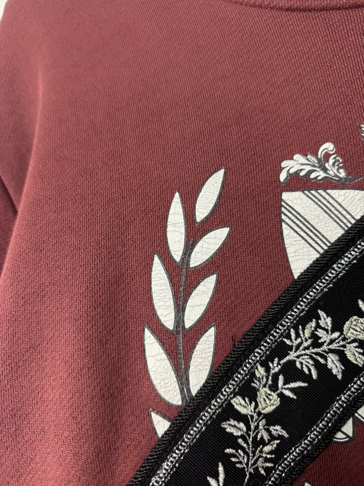 Amiri Amiri Sweatshirt Crewneck Maroon Burgundy Luxury Designer Size US L / EU 52-54 / 3 - 8 Thumbnail