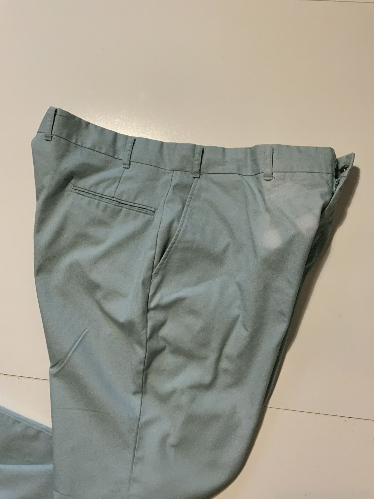 Vintage VTG 80s On Course Wide Leg Golf YKK Zipper Chino Work Pants Size US 36 / EU 52 - 10 Thumbnail