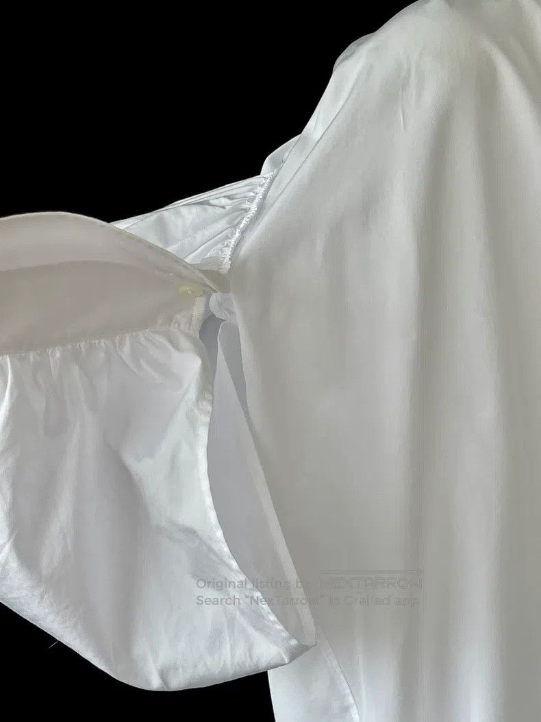 Junya Watanabe Junya Watanabe Deconstructed floral sleeve white blouse Size XS / US 0-2 / IT 36-38 - 7 Thumbnail