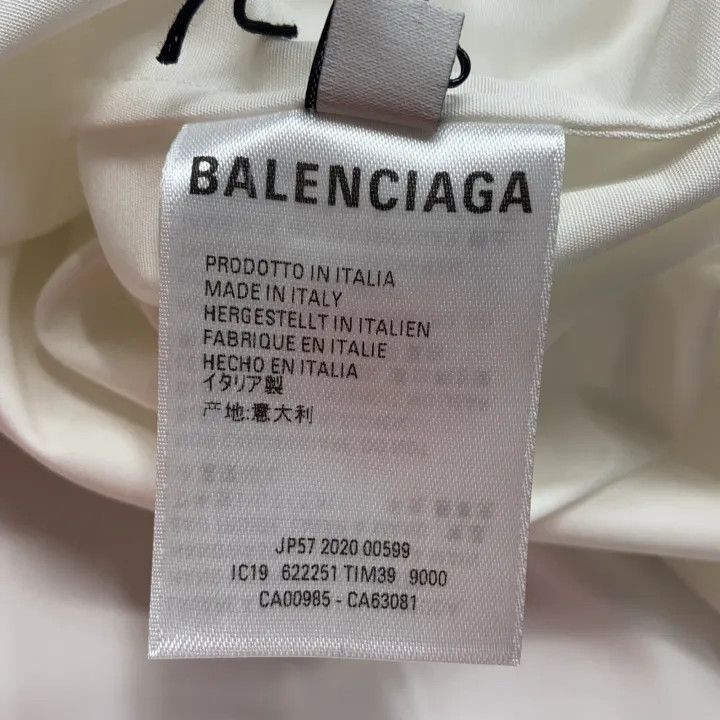 Balenciaga Balenciaga Crew Cotton Short Sleeve Shirt 0079-2507 Size US M / EU 48-50 / 2 - 3 Thumbnail
