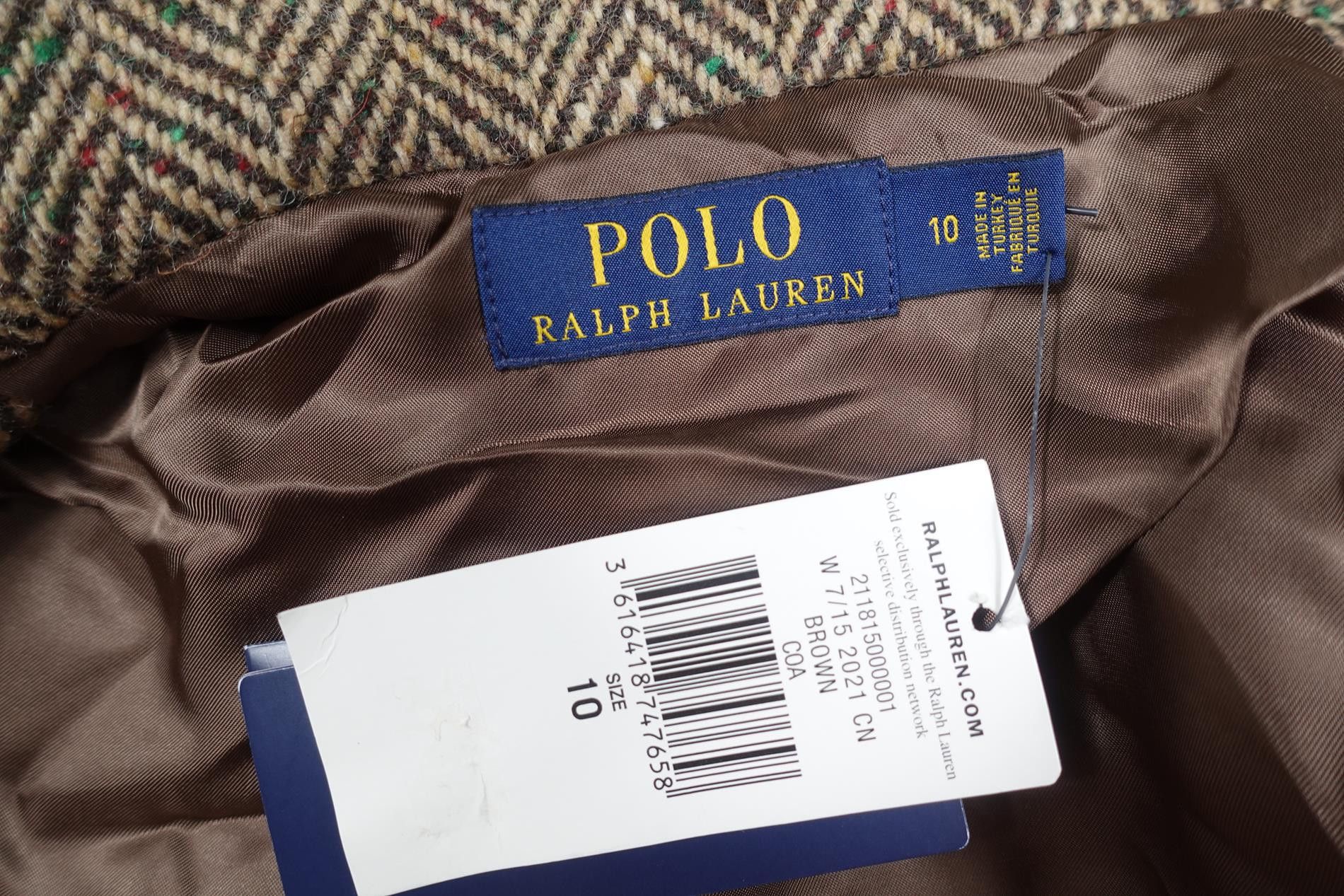 Polo Ralph Lauren Polo Ralph Lauren Coat Jacket Herringbone Wool NWT 10 Size L / US 10 / IT 46 - 3 Thumbnail