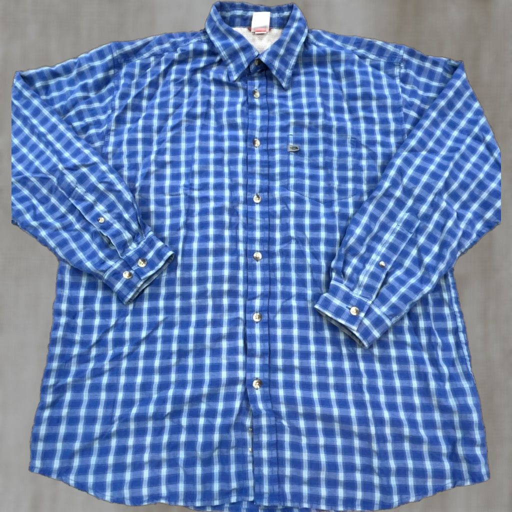 The North Face The North Face Shirt Men Medium Blue Button Up Plaid Hiking Camp Adult Tartan Size US M / EU 48-50 / 2 - 1 Thumbnail