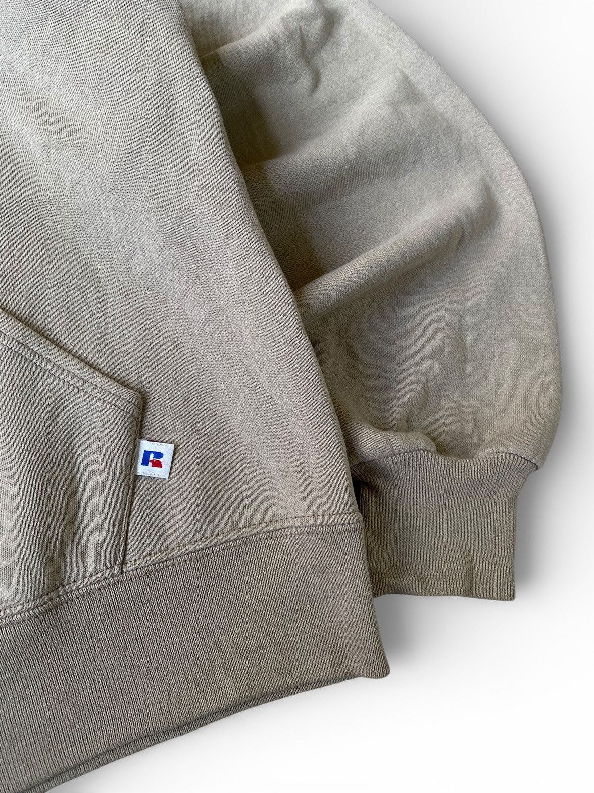 Russell Athletic Vintage 1990’s Russell Athletic Beige Blank Hoodie Size US L / EU 52-54 / 3 - 3 Thumbnail