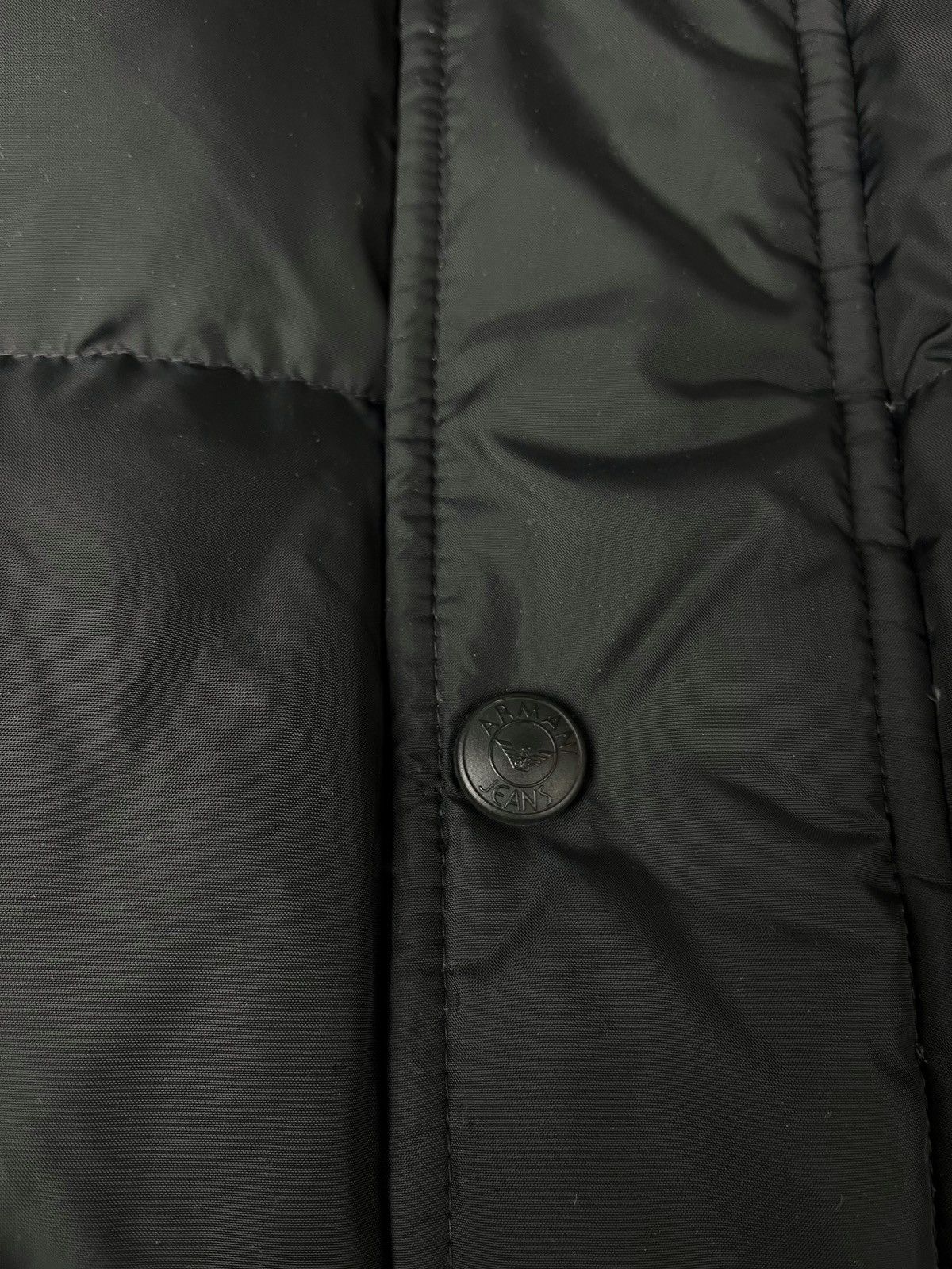 Armani Giorgio Armani Vintage 90s Full Black Down Jacket Puffer Size US XL / EU 56 / 4 - 3 Thumbnail
