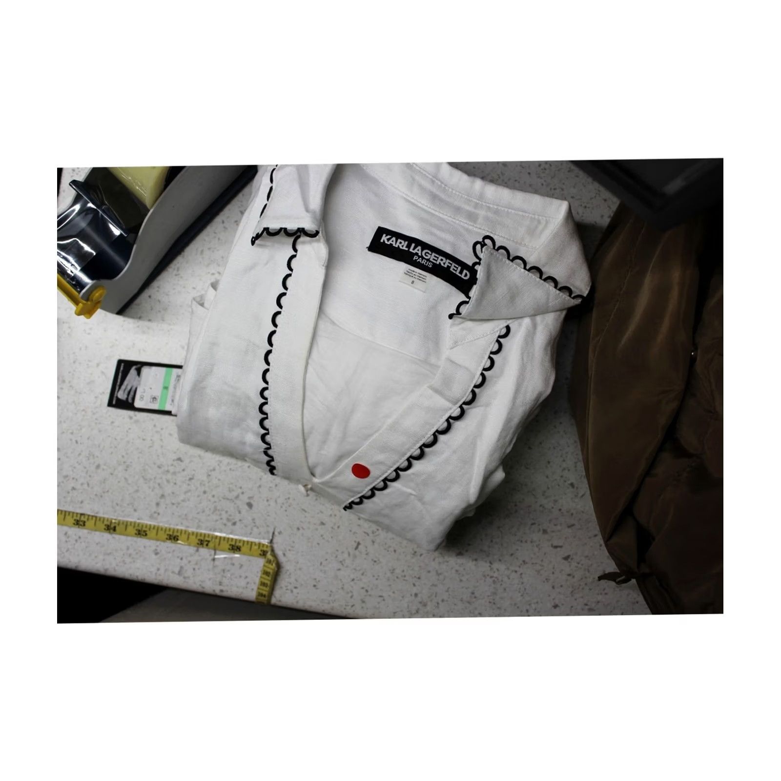 Karl Lagerfeld Karl Lagerfeld Womens Shirt Dress white 8 Size M / US 6-8 / IT 42-44 - 2 Thumbnail