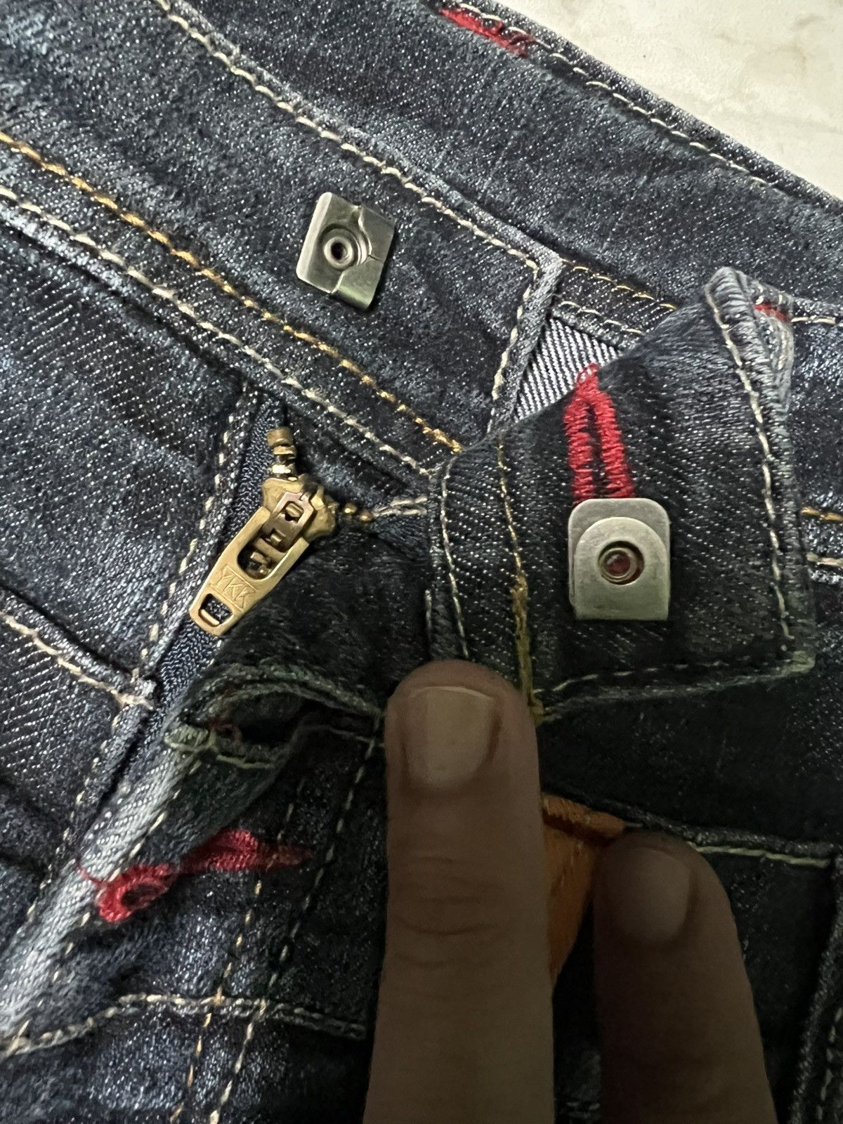 If Six Was Nine × Japanese Brand × Vintage 💥Double Waist💥 90’s Double Focus Japanese Denim Washed Jean Size US 28 / EU 44 - 8 Thumbnail