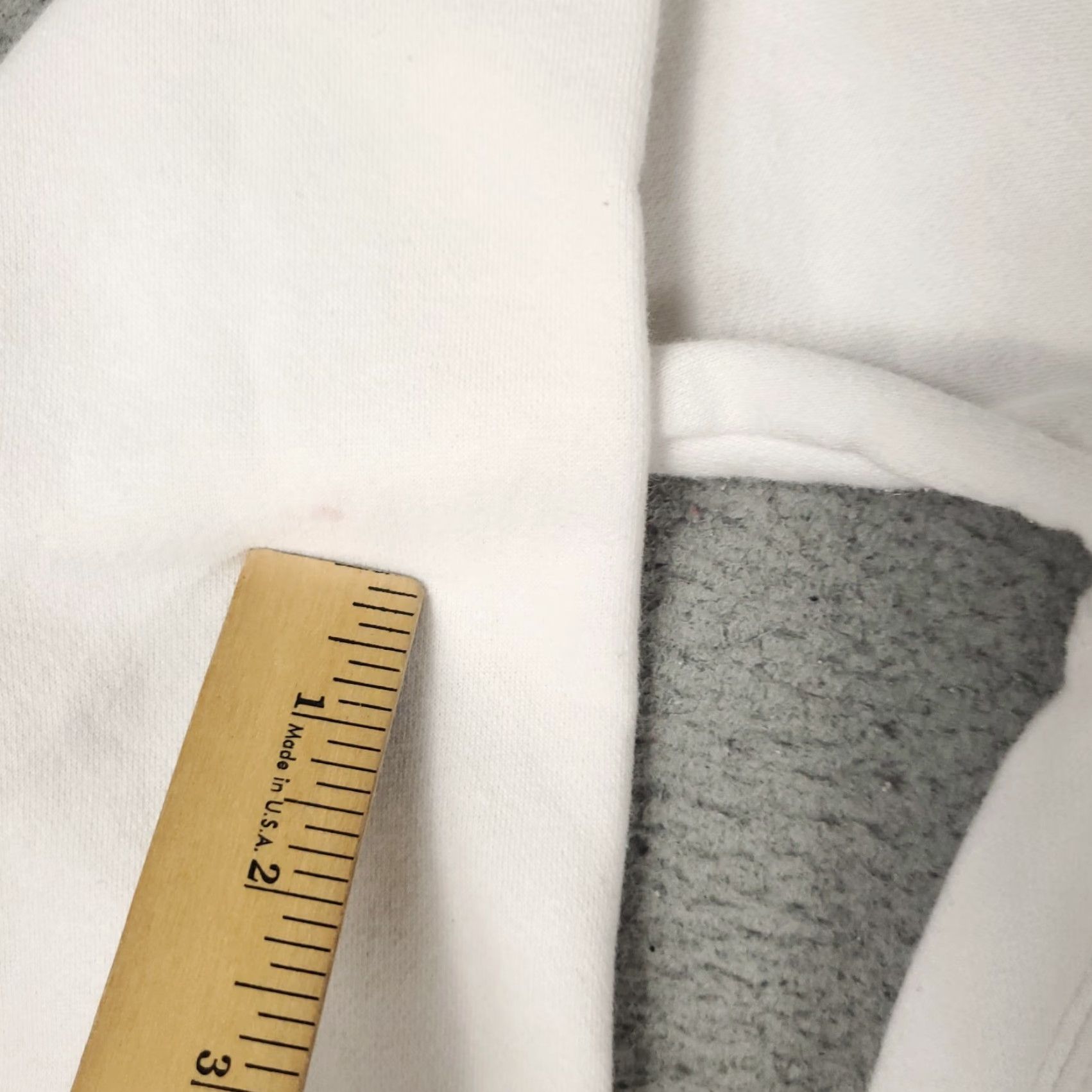 Nike Nike Mens Large White Hooded Pullover Hoodie Sweatshirt Swoosh Casual Stained Sweatshirt Size US L / EU 52-54 / 3 - 5 Thumbnail