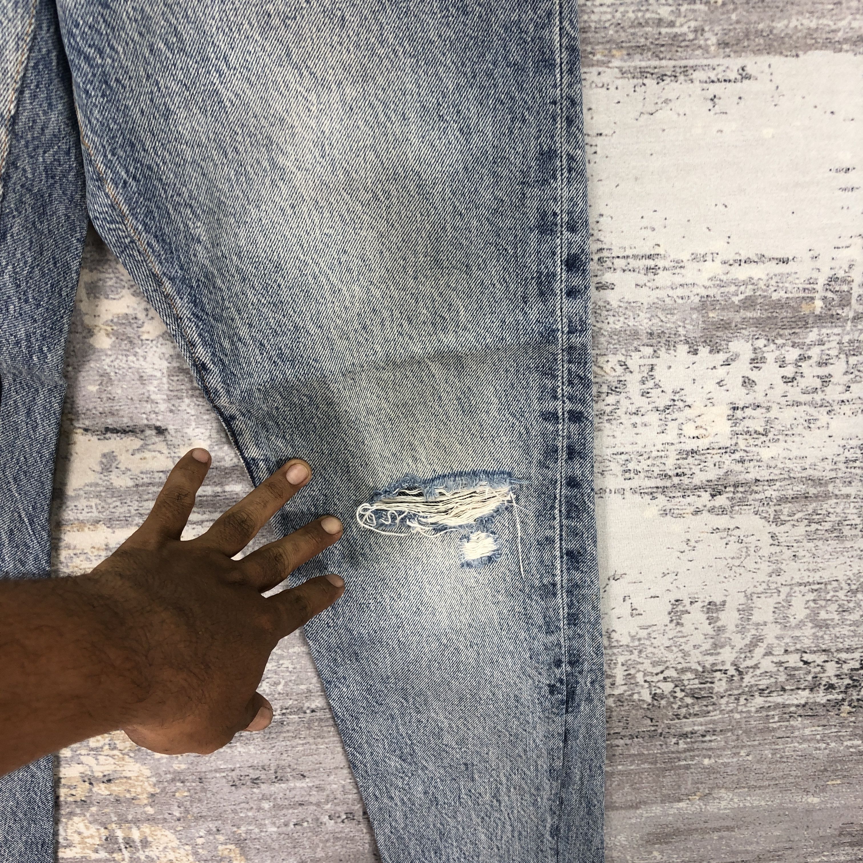 Levi's Vintage Y2K Levis 501 Acid Wash Jeans Levi's Faded Denim Size 24" / US 00 / IT 34 - 6 Thumbnail